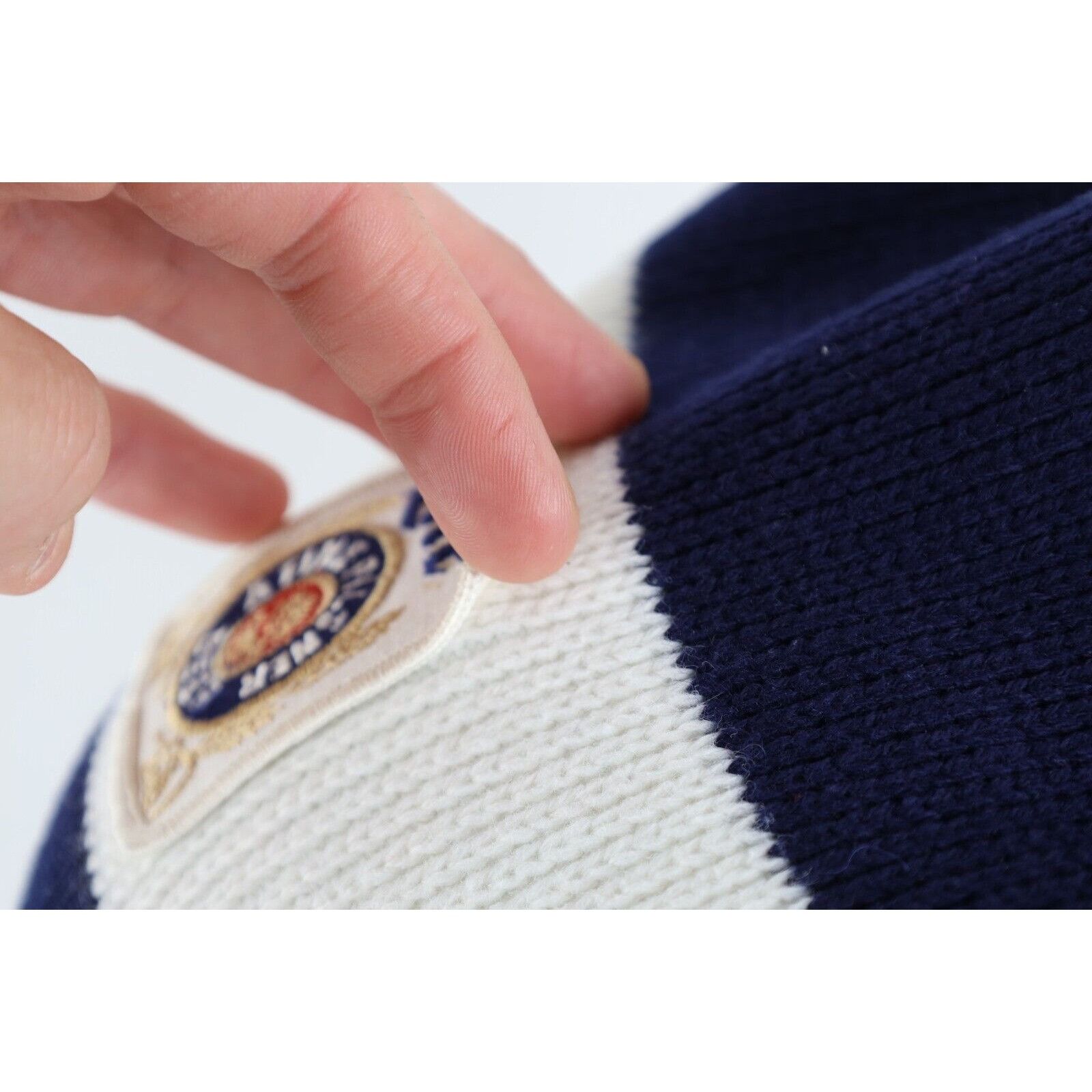 Vintage Vintage 70s Patch Miller Lite Beer Wool Ribbed Knit Beanie Size ONE SIZE - 3 Thumbnail