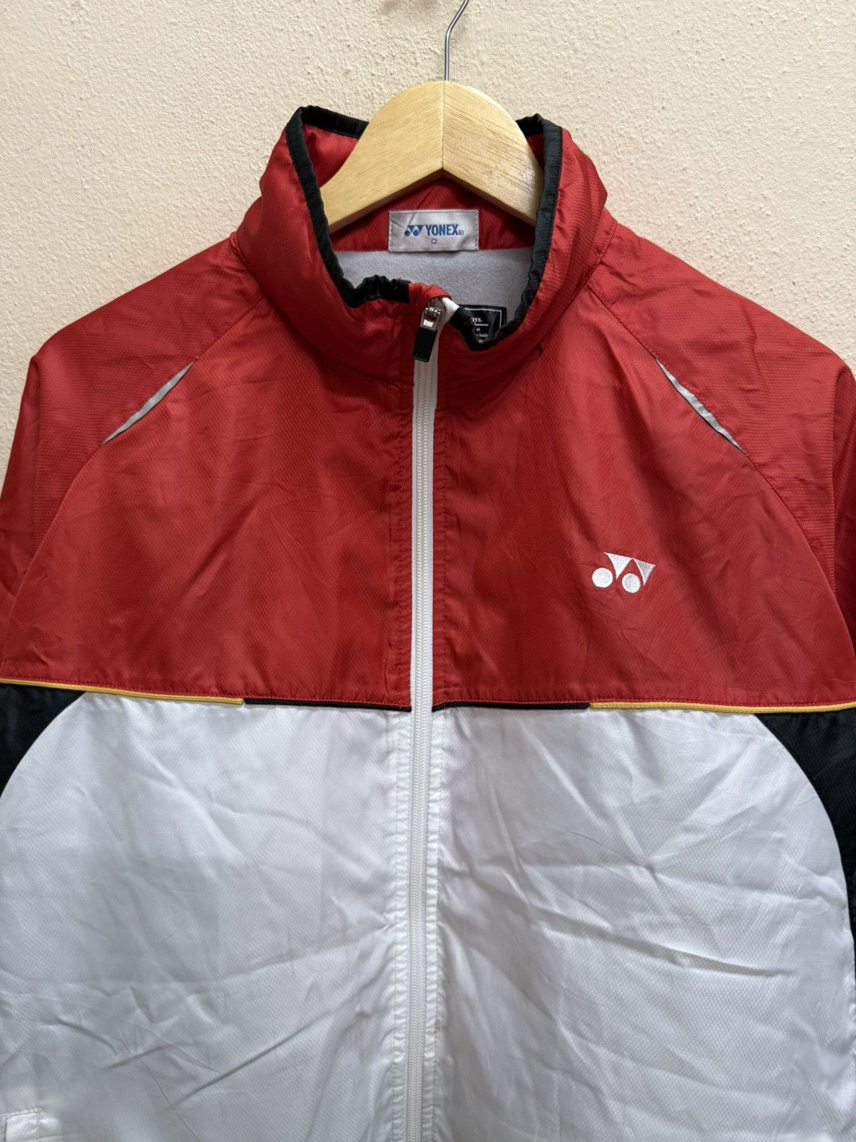Japanese Brand Vintage 90s Yonex Double Breasted Hidden Hoodie Windbreaker Size US XL / EU 56 / 4 - 18 Thumbnail