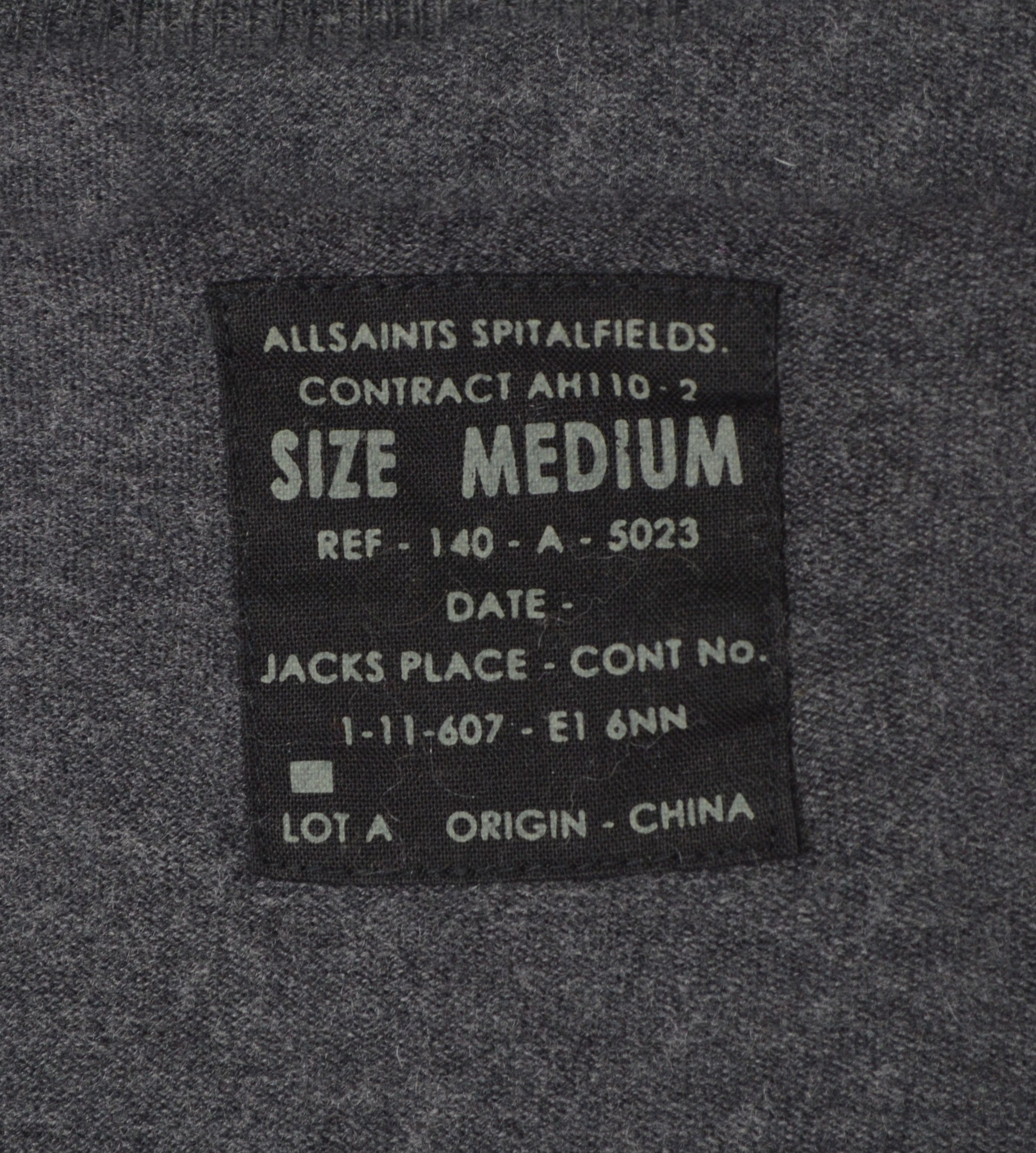 Allsaints × Designer All Saints Classic Trait ZipUp Viscose Nylon Cardigan Jumper Size US M / EU 48-50 / 2 - 6 Thumbnail