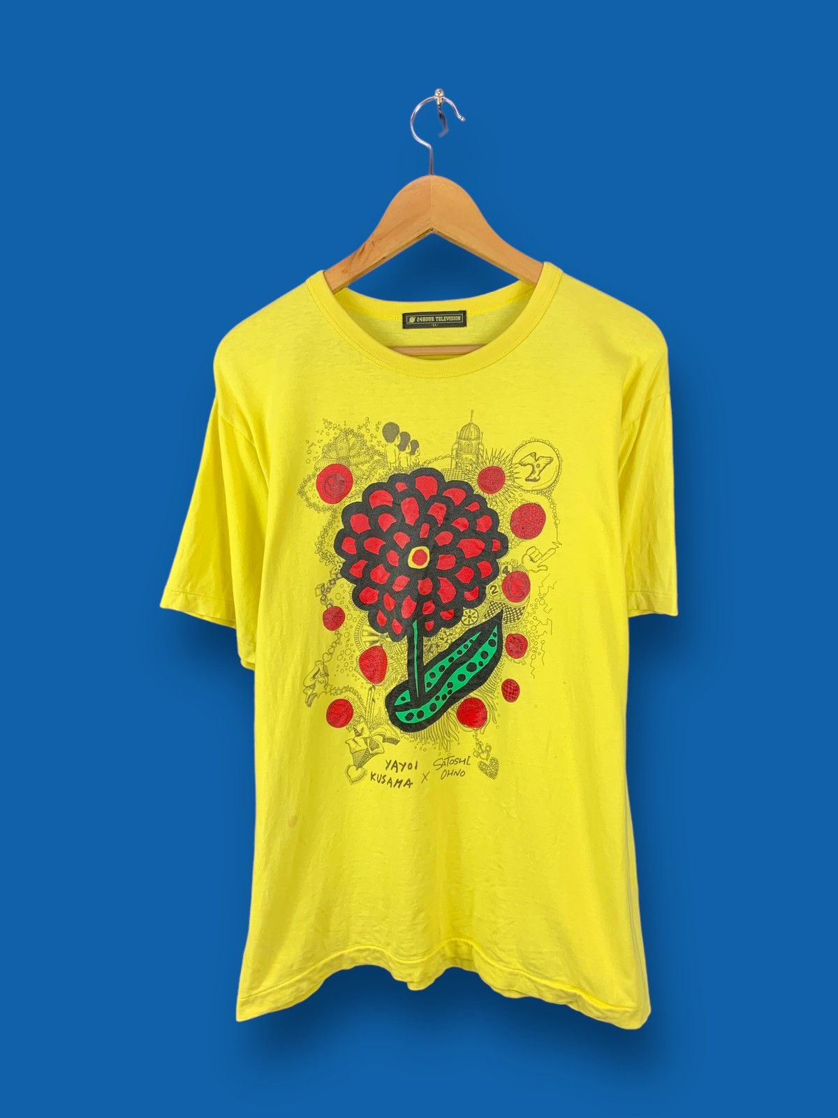 Japanese Brand Steals! 24 Hour Television Yayoi Kusama Love Art Tee Size US M / EU 48-50 / 2 - 1 Thumbnail