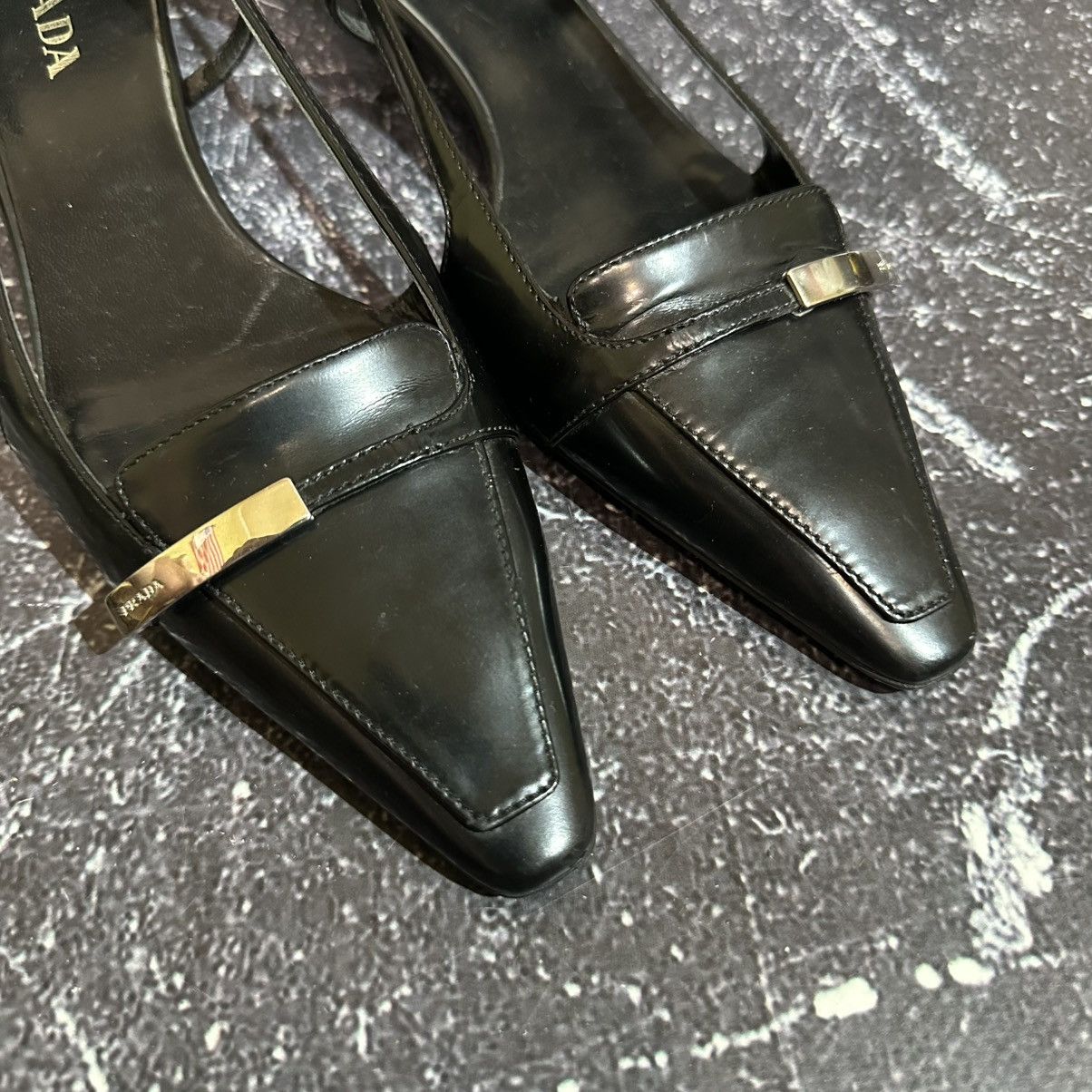 Prada PRADA - Women’s Leather Heels Size 37 Size US 7 / IT 37 - 10 Thumbnail