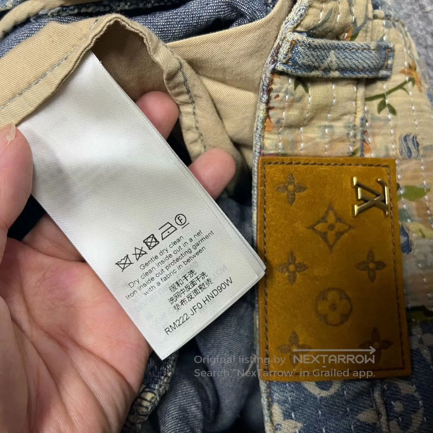 Louis Vuitton Louis Vuitton Blue Floral Flare Jeans. Size US 30 / EU 46 - 6 Thumbnail