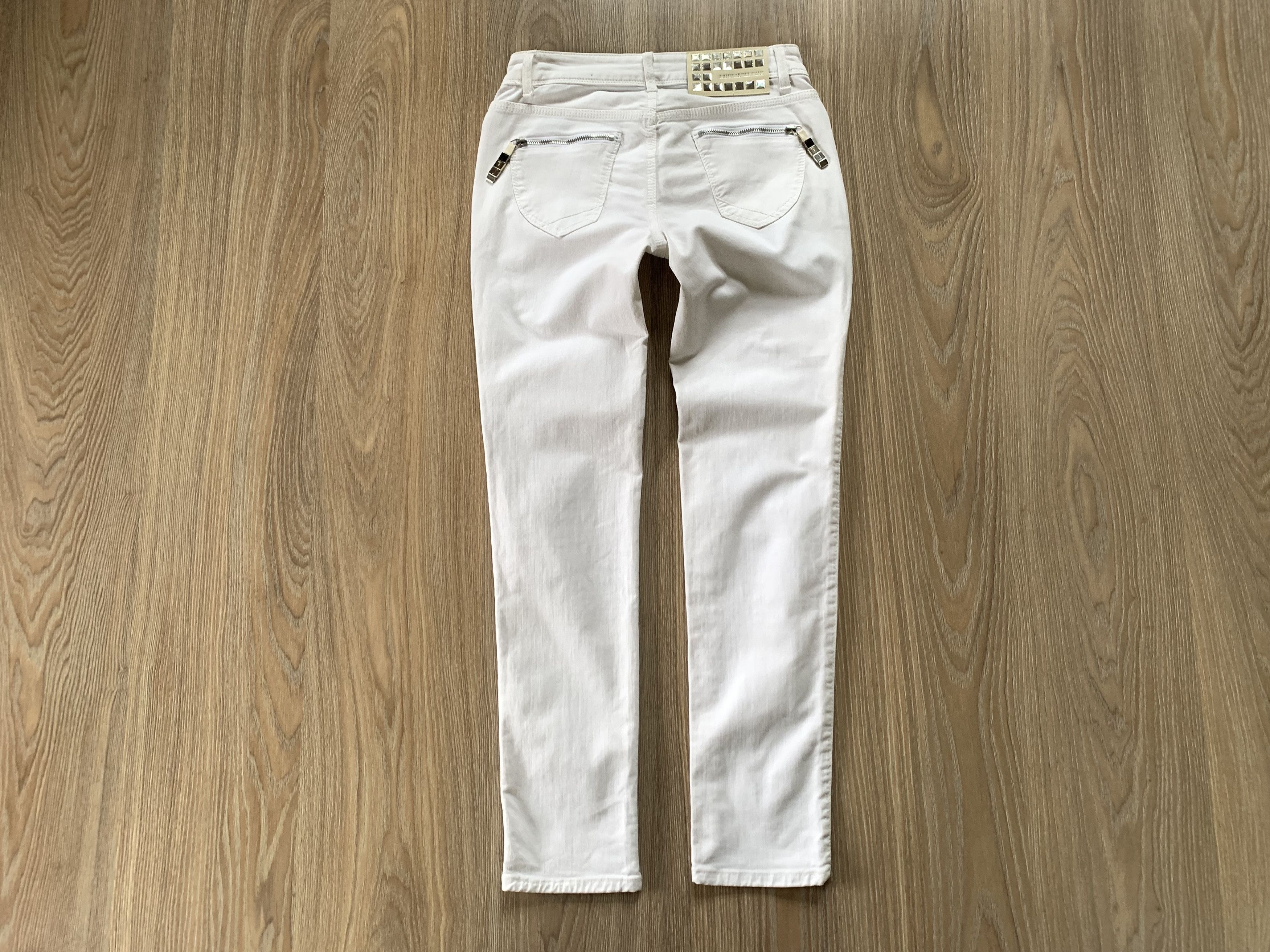 Trussardi × Vintage Trussardi Vintage White Denim Jeans Size 25" / US 0 / IT 36 - 3 Thumbnail
