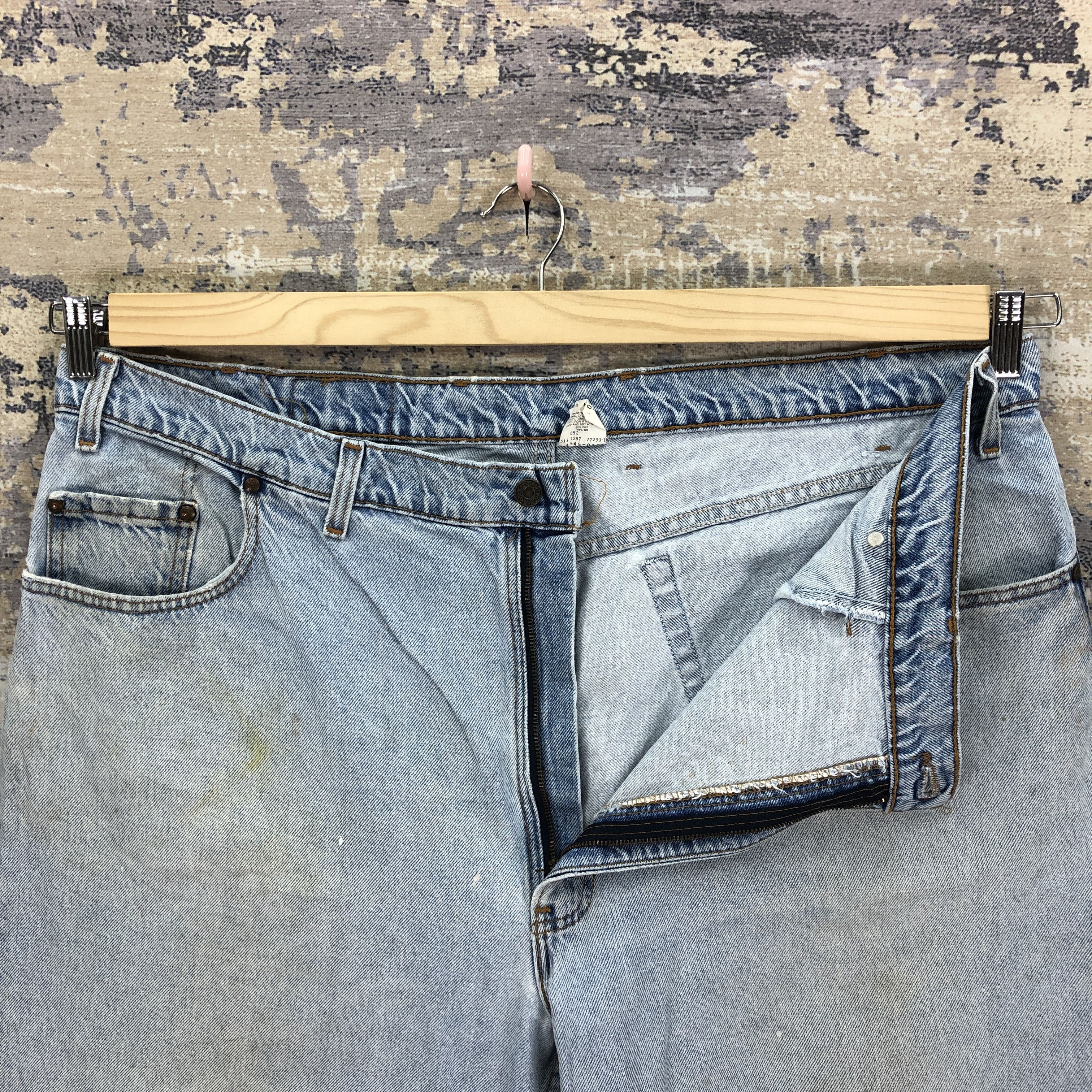 Levi's × Vintage 90s Levis 545 Light Wash Denim Orange Tab Levi's Faded Jeans Size US 42 / EU 58 - 8 Thumbnail
