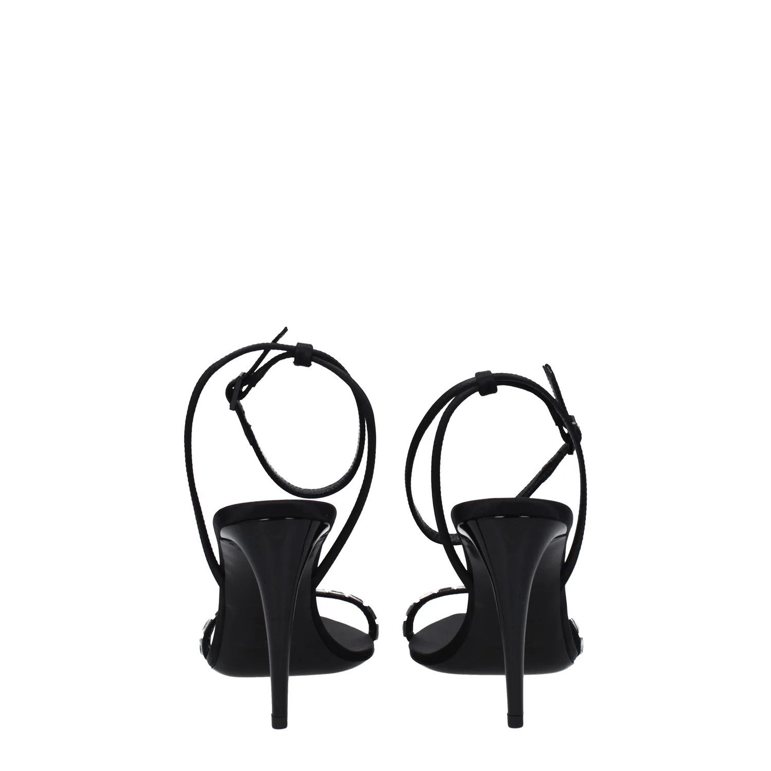 Saint Laurent Paris ob1o1e1124 Satin Sandals in Black Size US 6.5 / IT 36.5 - 5 Thumbnail