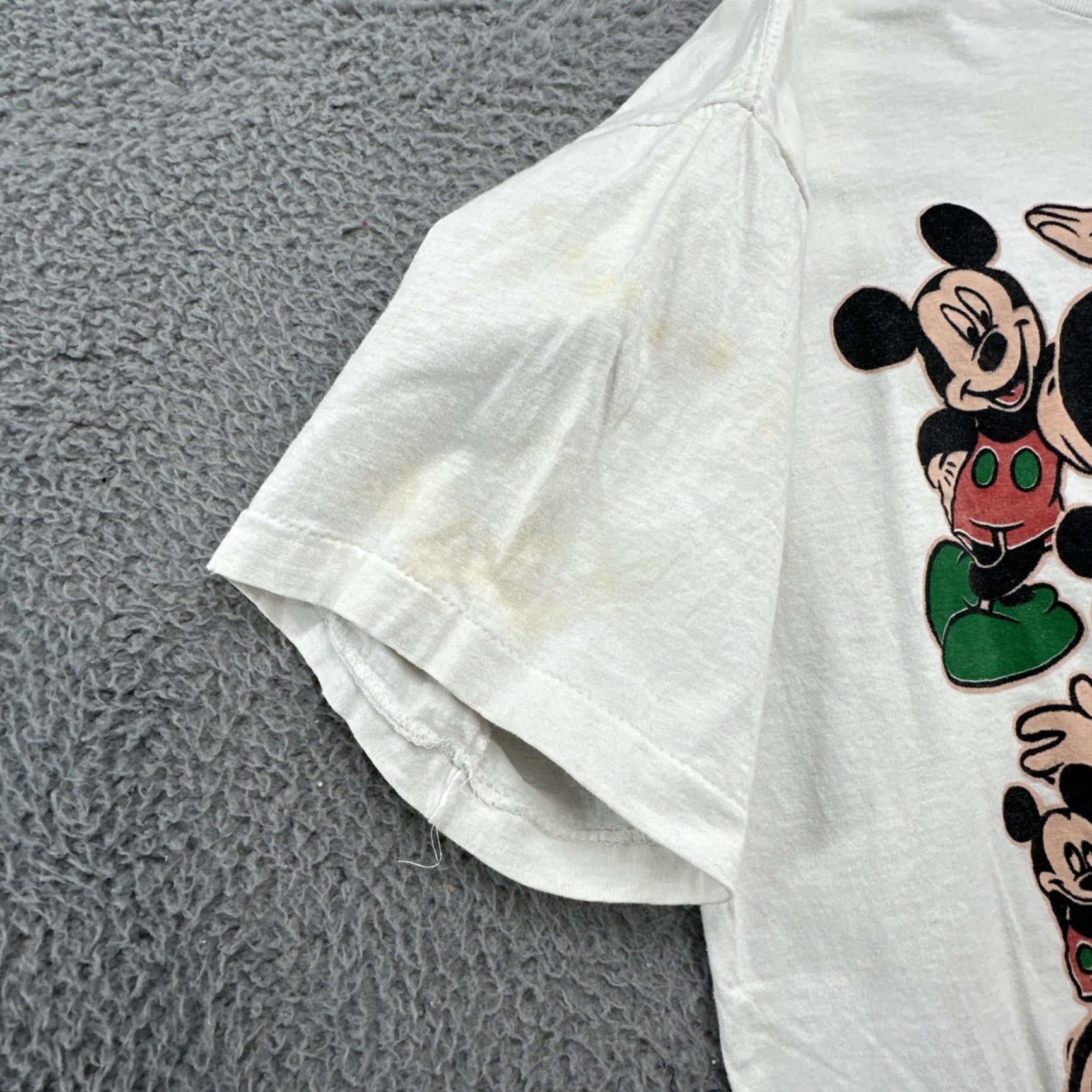 Disney VINTAGE Disney Mickey Mouse White T Shirt XL 90s Single Stitch Unisex Adults Shirt Mens Womens Size US XL / EU 56 / 4 - 3 Thumbnail
