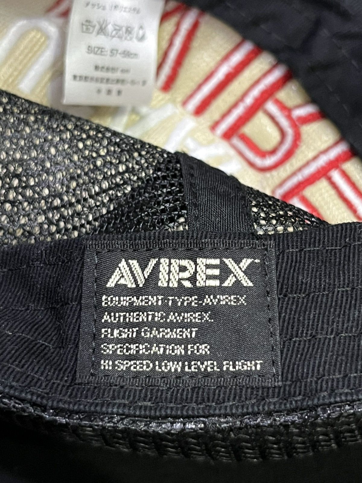 Avirex × Vintage 💥Vintage AVIREX RED SPELLOUT Distressed Trucker Hat Size ONE SIZE - 6 Thumbnail