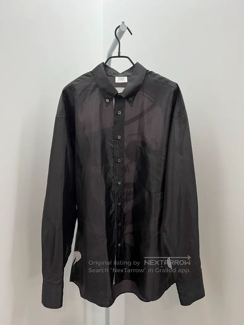 Vetements Thin sheer breathable shirt oversized long sleev
