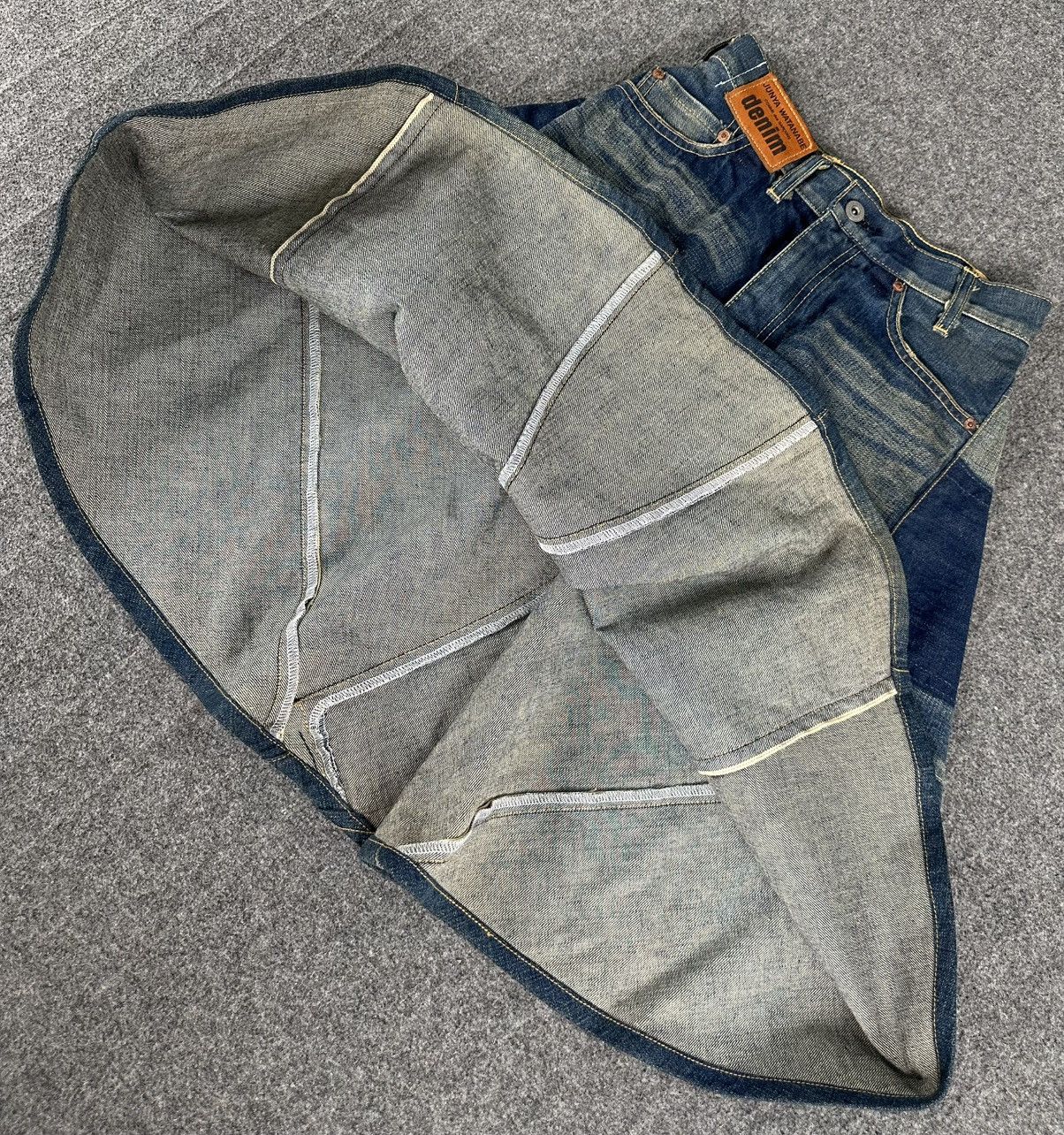 Junya Watanabe Junya - Watanabe CDG AD2015 Reconstructed Patch Denim Skirt Size 26" / US 2 / IT 38 - 10 Thumbnail