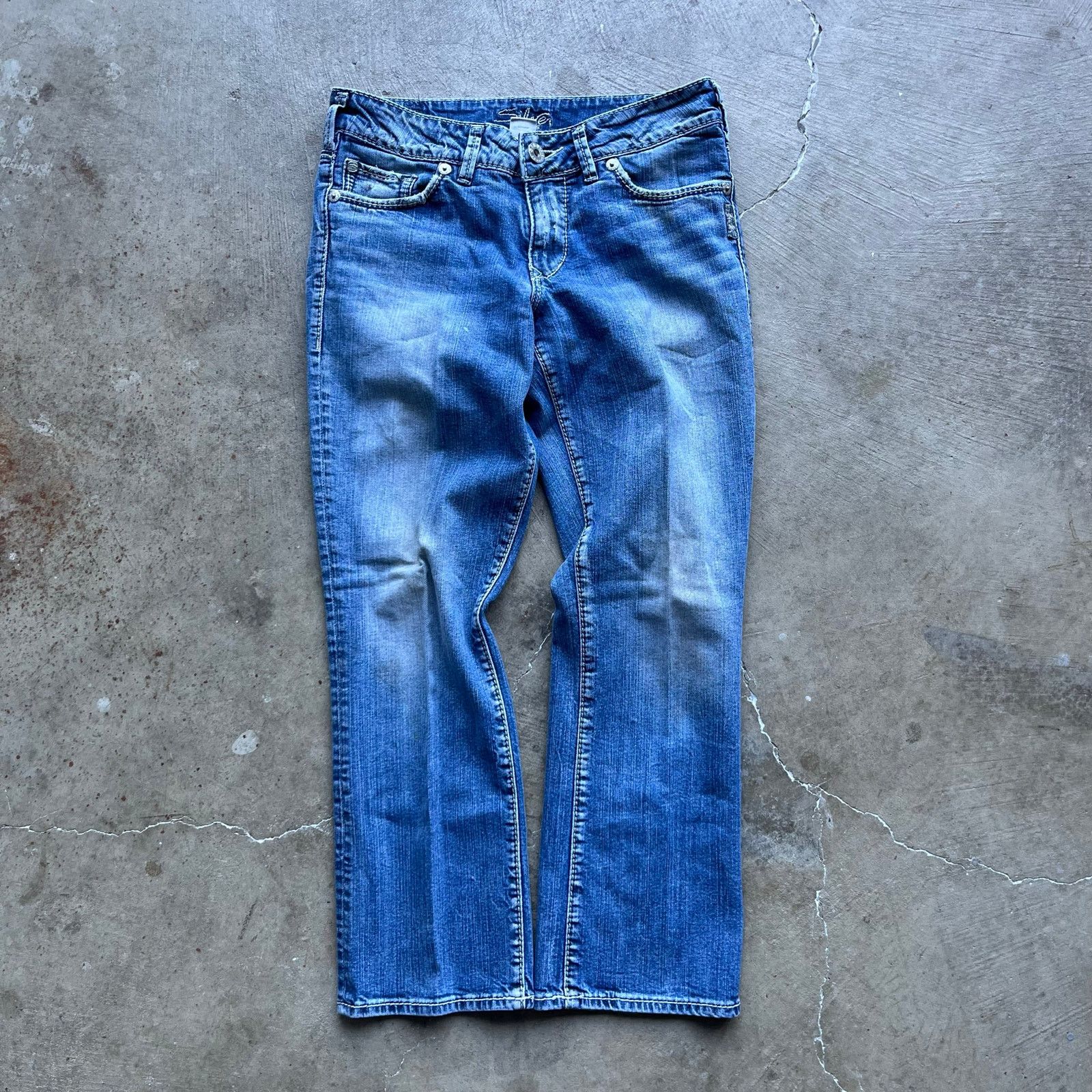 Vintage VINTAGE SILVER BOOTCUT JEANS Y2K 28X26 Size 28" / US 6 / IT 42 - 1 Thumbnail