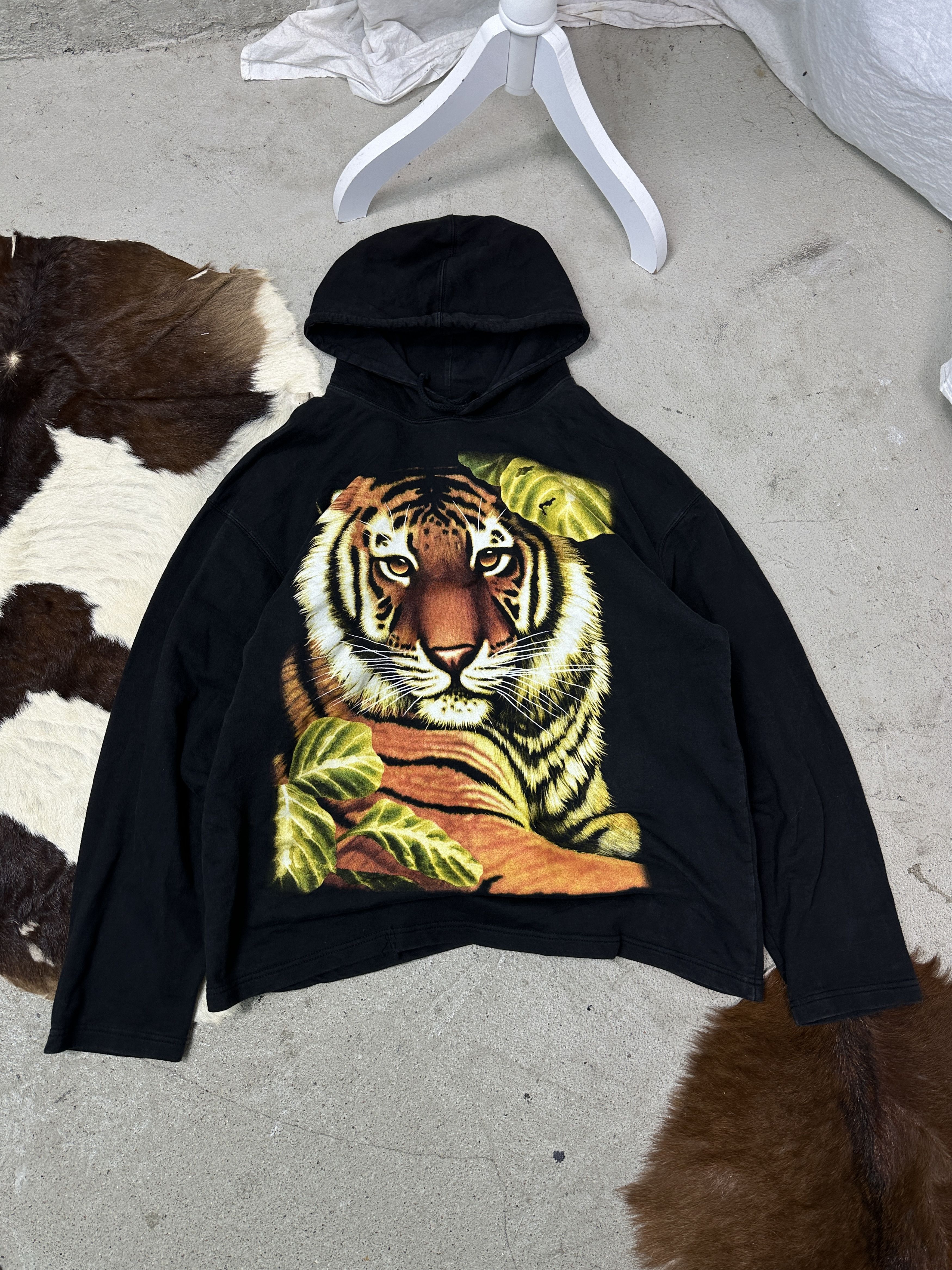 Vintage Vintage Streetwear Old School Oversize Tiger Hoodie 90s Size US XL / EU 56 / 4 - 1 Thumbnail