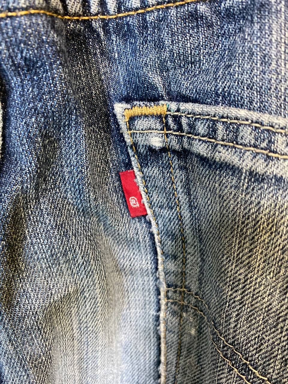 Levi's levis 505 distressed denim nice design Size US 34 / EU 50 - 5 Thumbnail