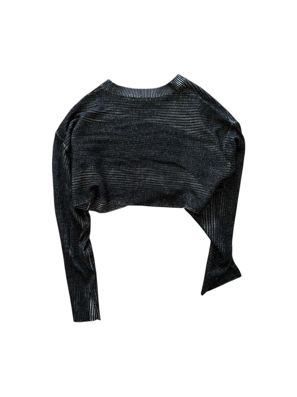GU GU Faded Cropped Ribbed Knit Top Size XL / US 12-14 / IT 48-50 - 2 Thumbnail