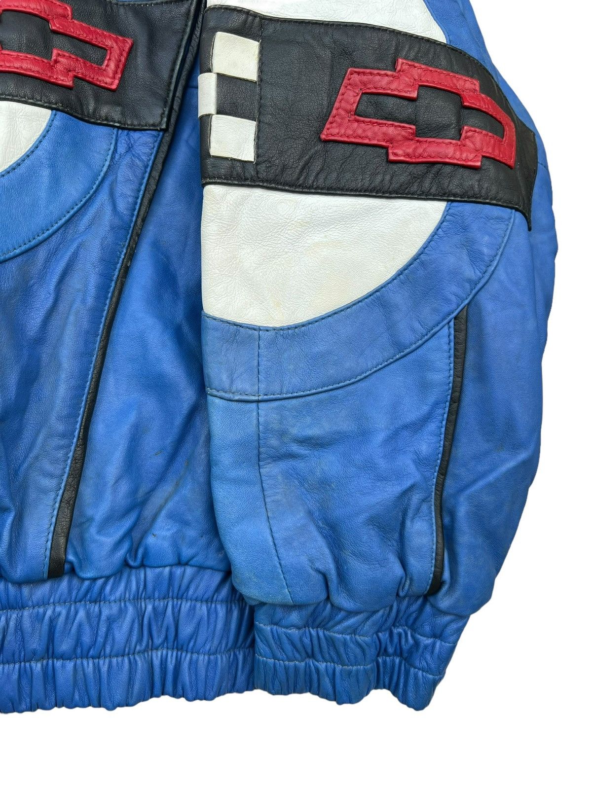 Vintage Vintage Covernett Racing Spellout Baggy Leather Jacket Size US M / EU 48-50 / 2 - 16 Thumbnail