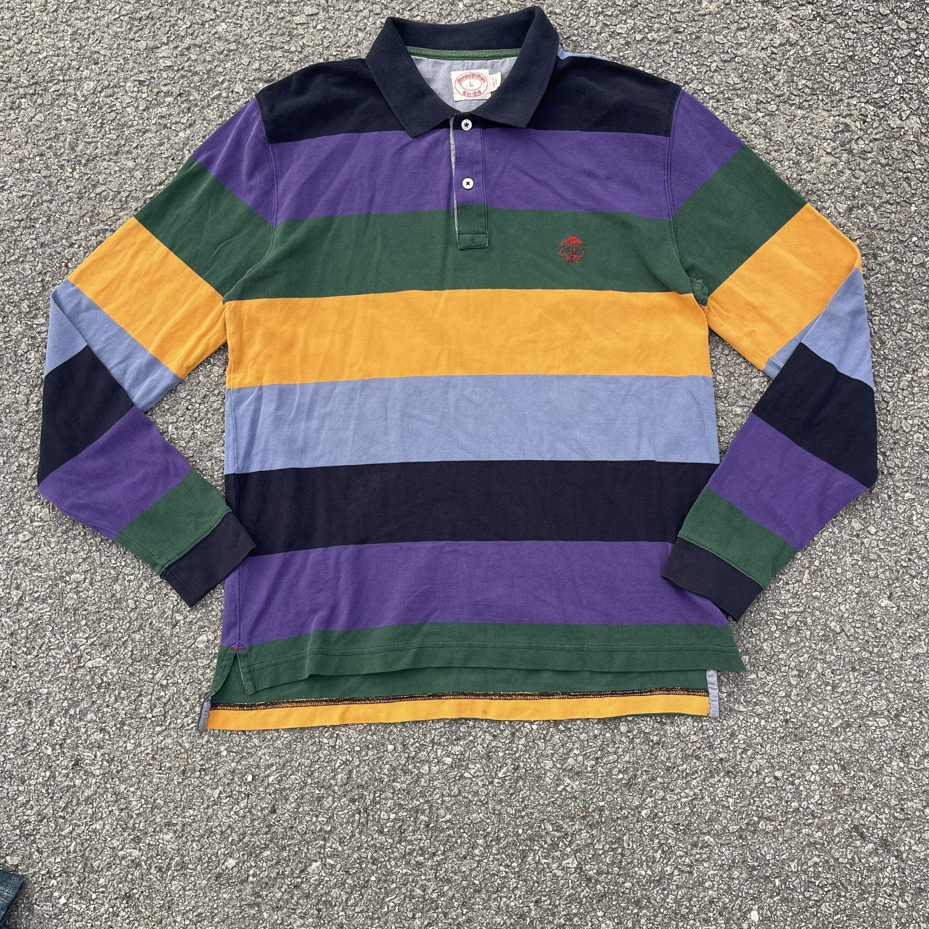 Brooks Brothers Brooks Brothers LongSleeve Polo Multicolour Block Size US L / EU 52-54 / 3 - 2 Thumbnail