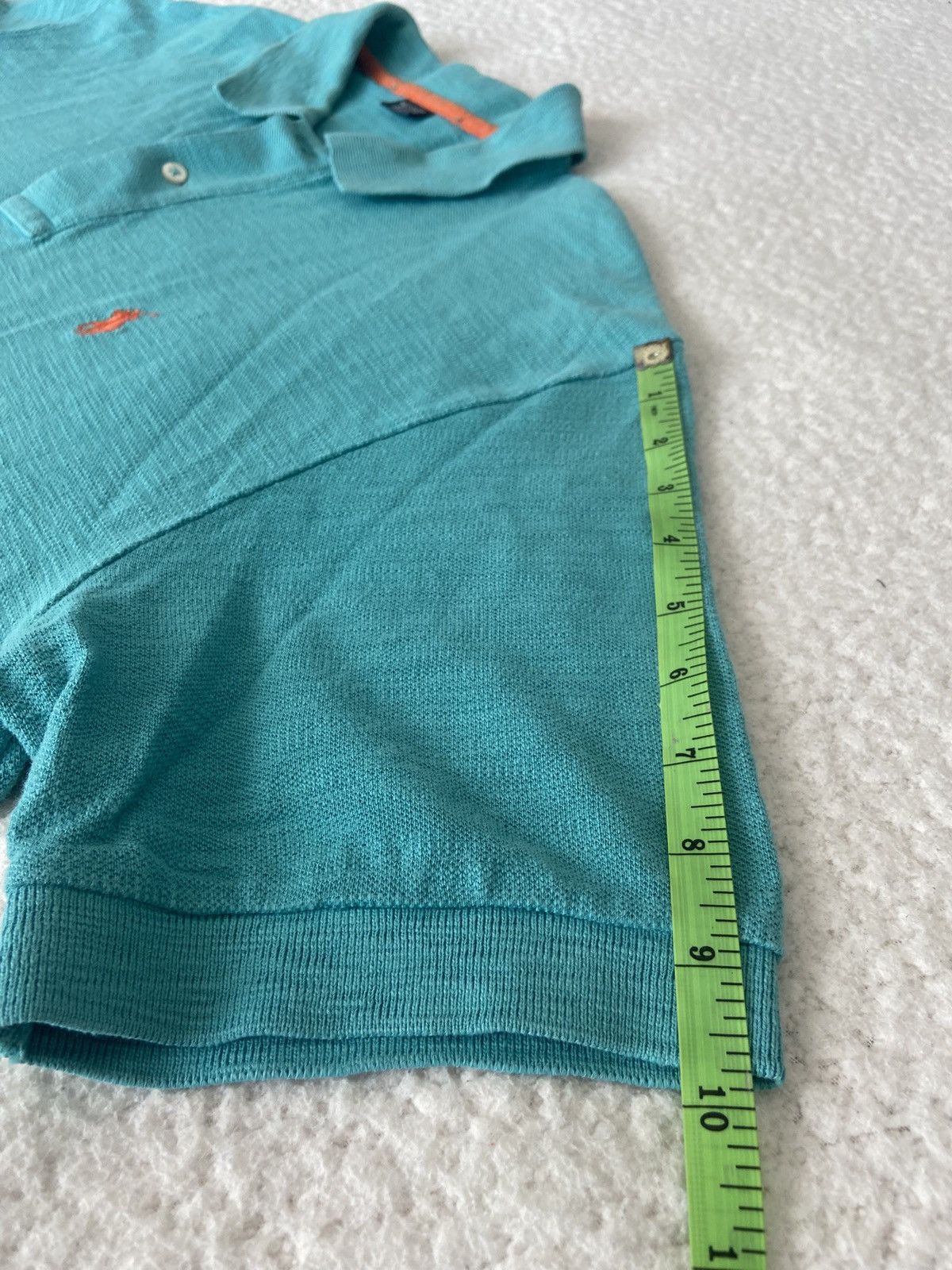 Designer × Polo Ralph Lauren Y2Y RALPH LAUREN Polo Shirt XL Blue Aztec Stripe Orange Pony Size US XL / EU 56 / 4 - 9 Thumbnail