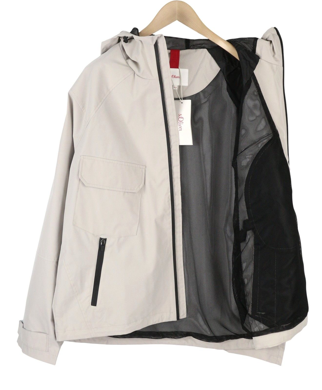 s.Oliver 2XL Light Grey Mesh Lined Hooded Full Zip 88014 Size US XXL / EU 58 / 5 - 3 Thumbnail