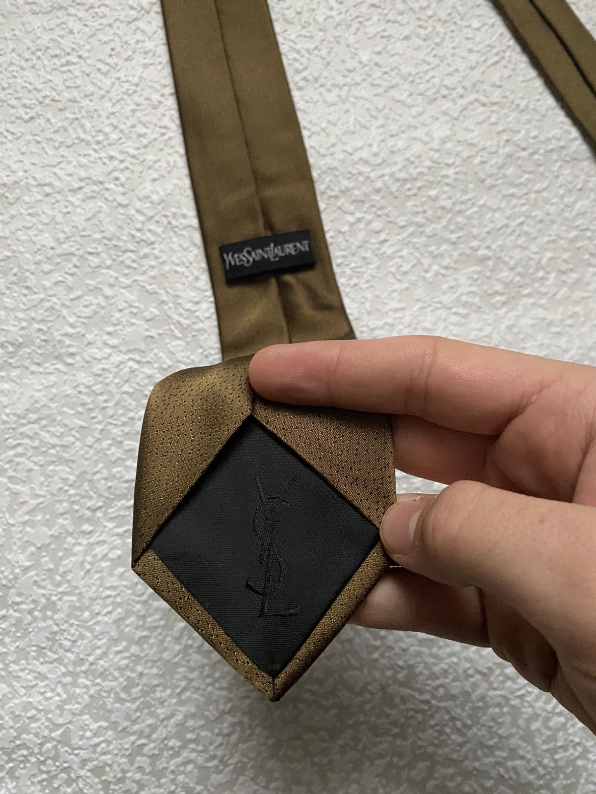 Yves Saint Laurent vintage tie YSL Y2K silk made in France Size ONE SIZE - 4 Thumbnail