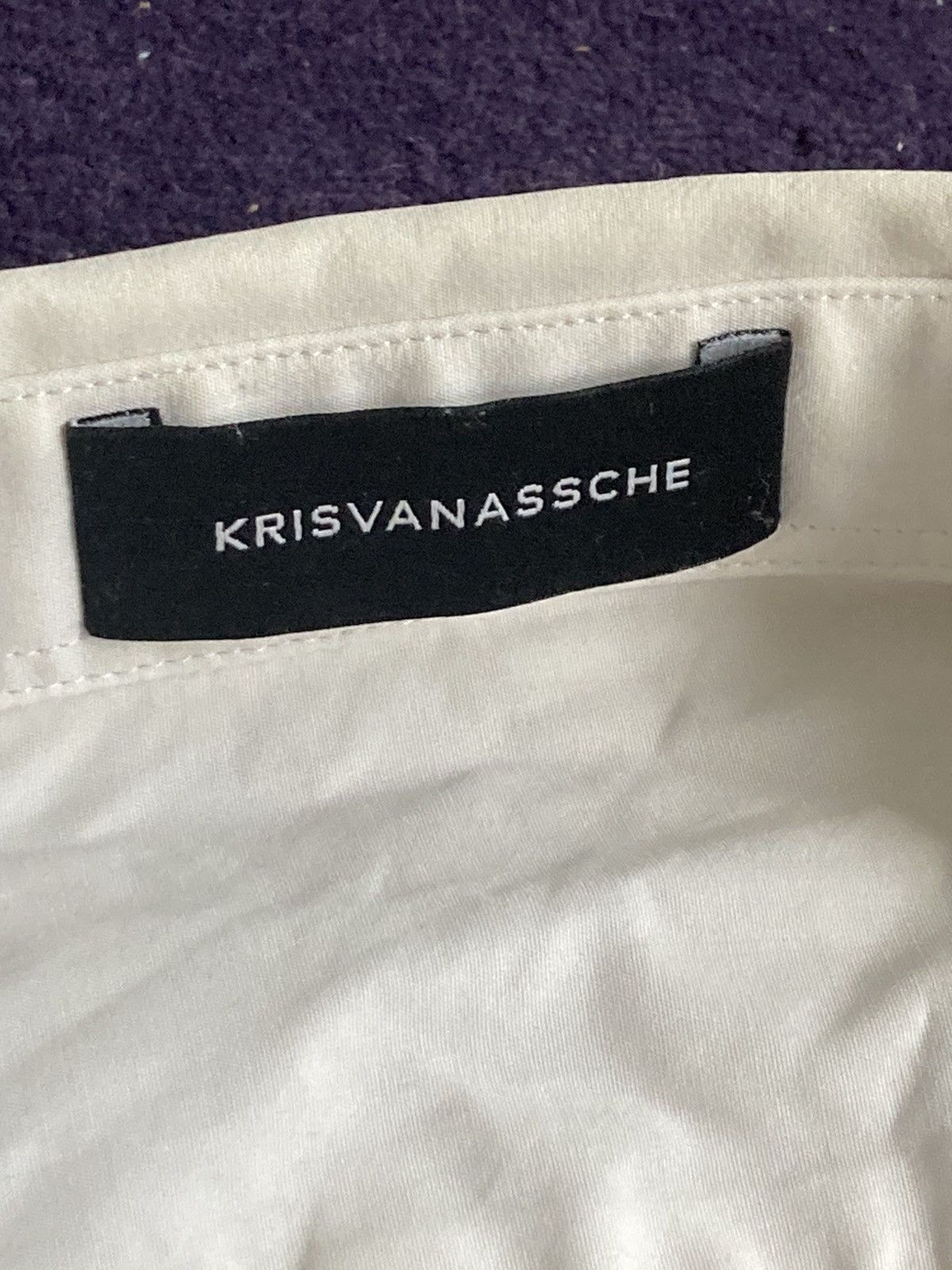 Kris Van Assche Kris Van Assche White Poplin Shirt Size US M / EU 48-50 / 2 - 2 Thumbnail