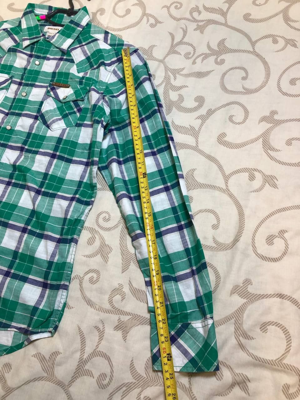Diesel Diesel Green Plaid Button-Up Shirt Size US M / EU 48-50 / 2 - 9 Thumbnail