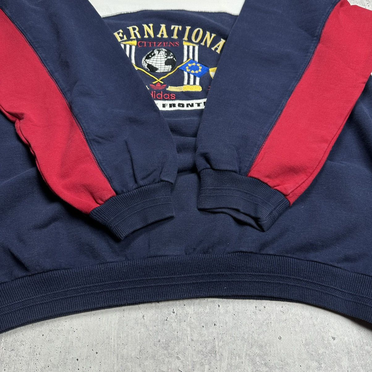 Adidas 90’s Vintage Adidas International Embroidered Sweatshirt Size US L / EU 52-54 / 3 - 10 Thumbnail