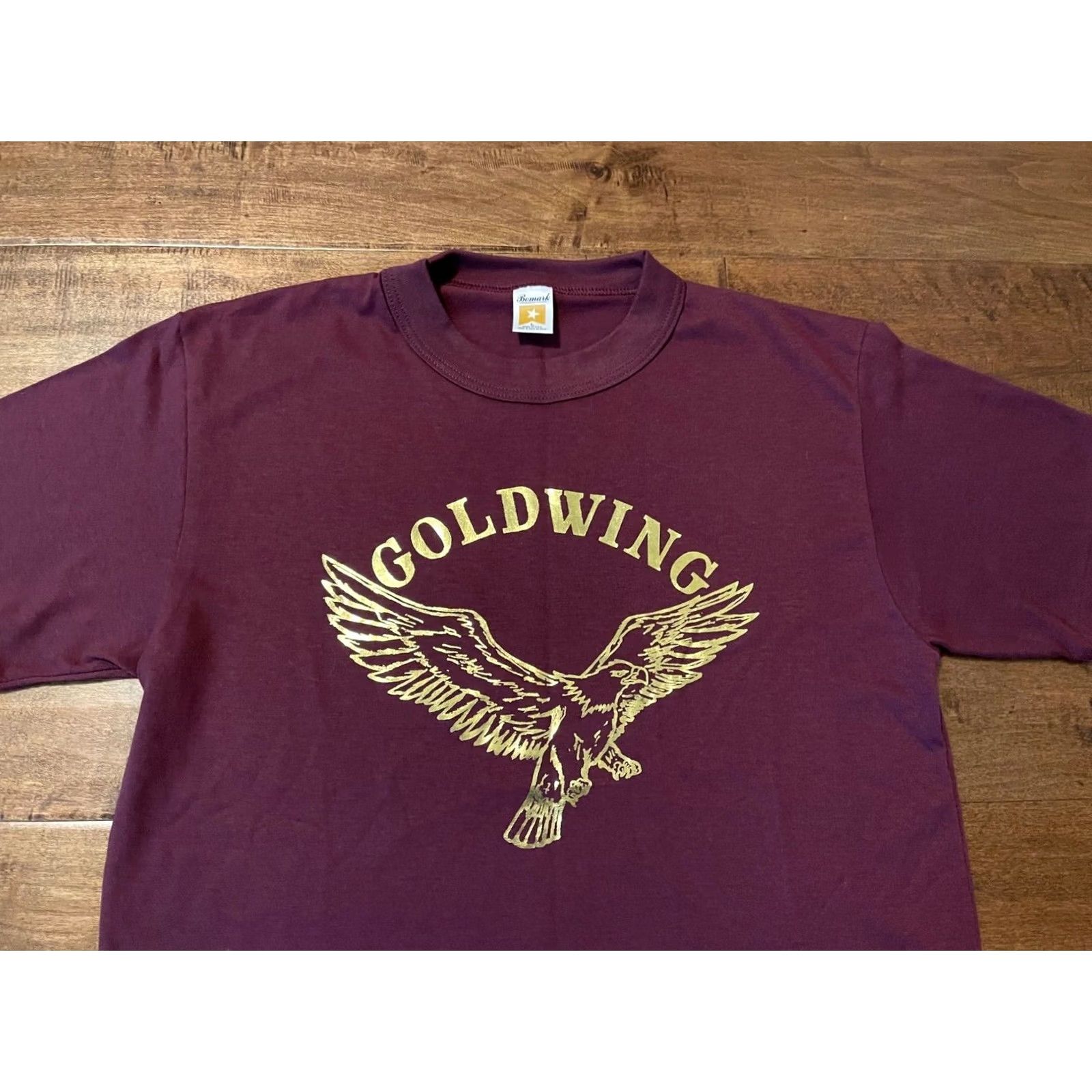 Vintage VINTAGE Honda Goldwing Motorcycles Eagle T-Shirt Maroon USA Made Men's L S/S Size US L / EU 52-54 / 3 - 2 Thumbnail