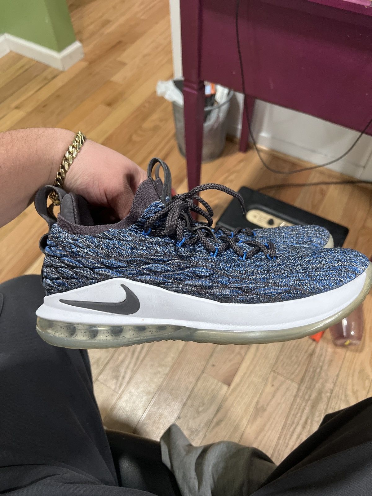 Nike Nike Lebron 15 Low “Signal Blue” Size US 10.5 / EU 43-44 - 3 Thumbnail
