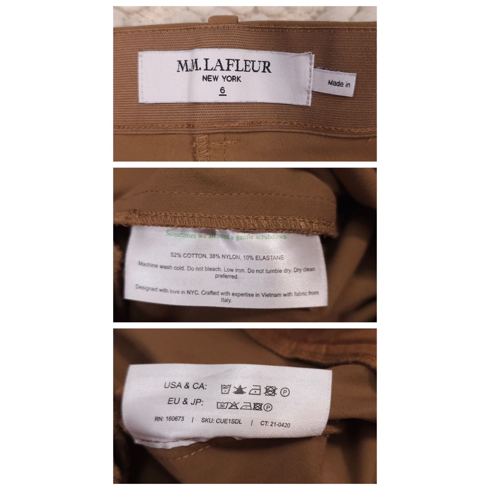 Other MM Lafleur Curie Pant PowerStretch Saddle Tan Sz 6 Size 28" / US 6 / IT 42 - 4 Thumbnail