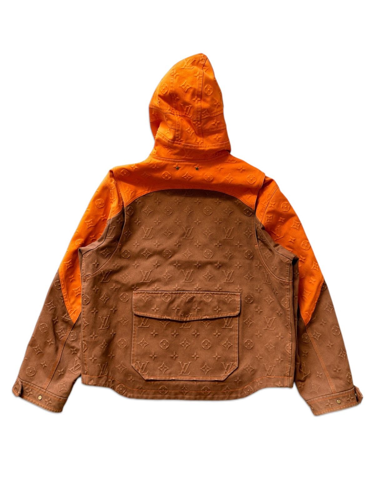 Louis Vuitton Louis Vuitton Carpenter 54 Hooded Denim Jacket 3D Monogram Size US L / EU 52-54 / 3 - 6 Thumbnail