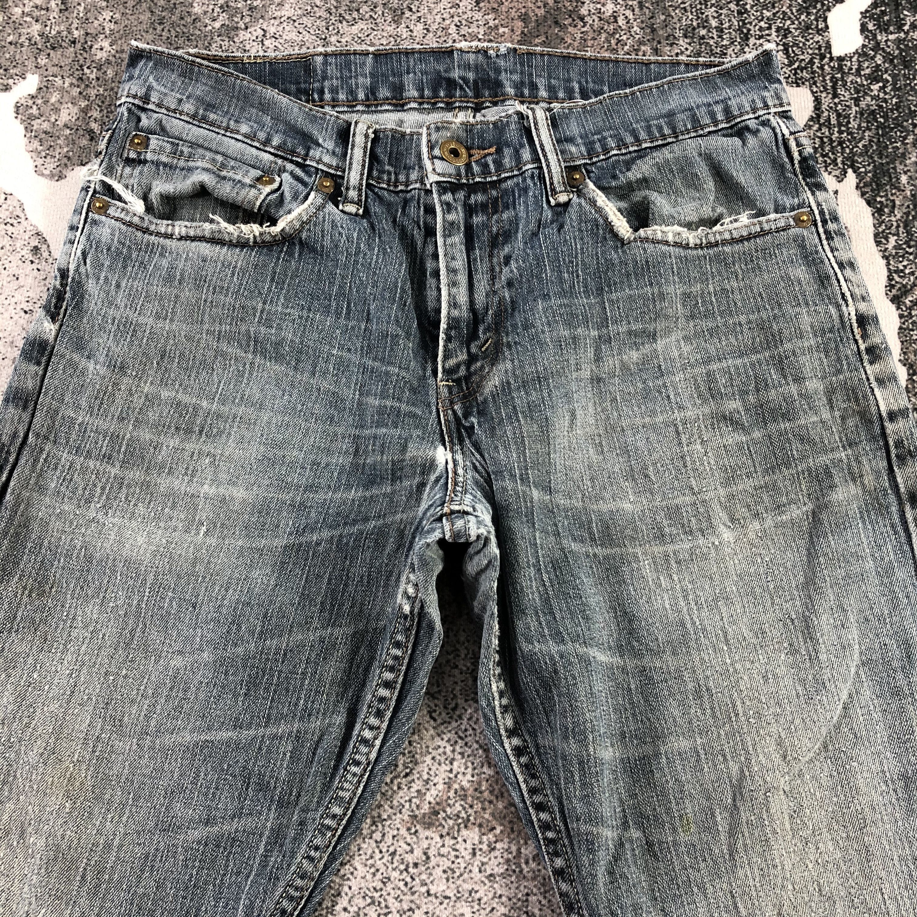 Levi's Vintage Levi's 514 Jeans Faded Blue Denim KJ1422 Size US 31 - 3 Thumbnail