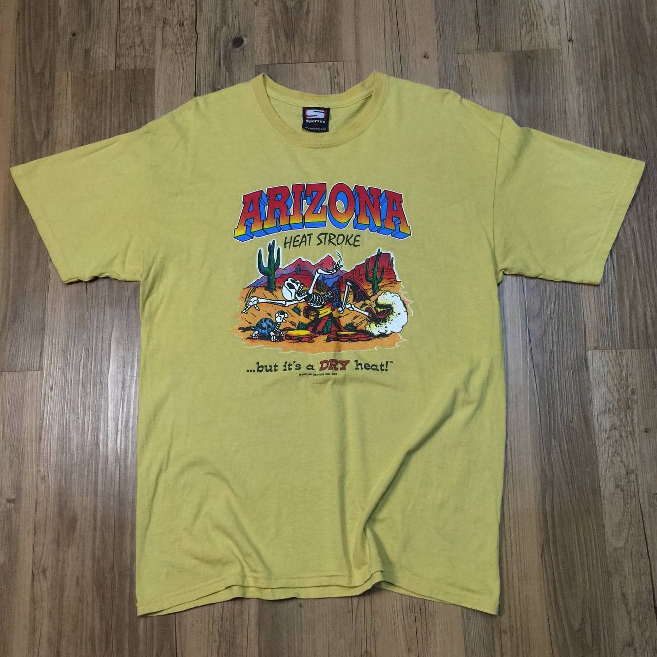 Welcome Skateboards Vintage 00s Sportex Arizona Heat Stroke 1988-2006 tshirt Size US L / EU 52-54 / 3 - 4 Thumbnail