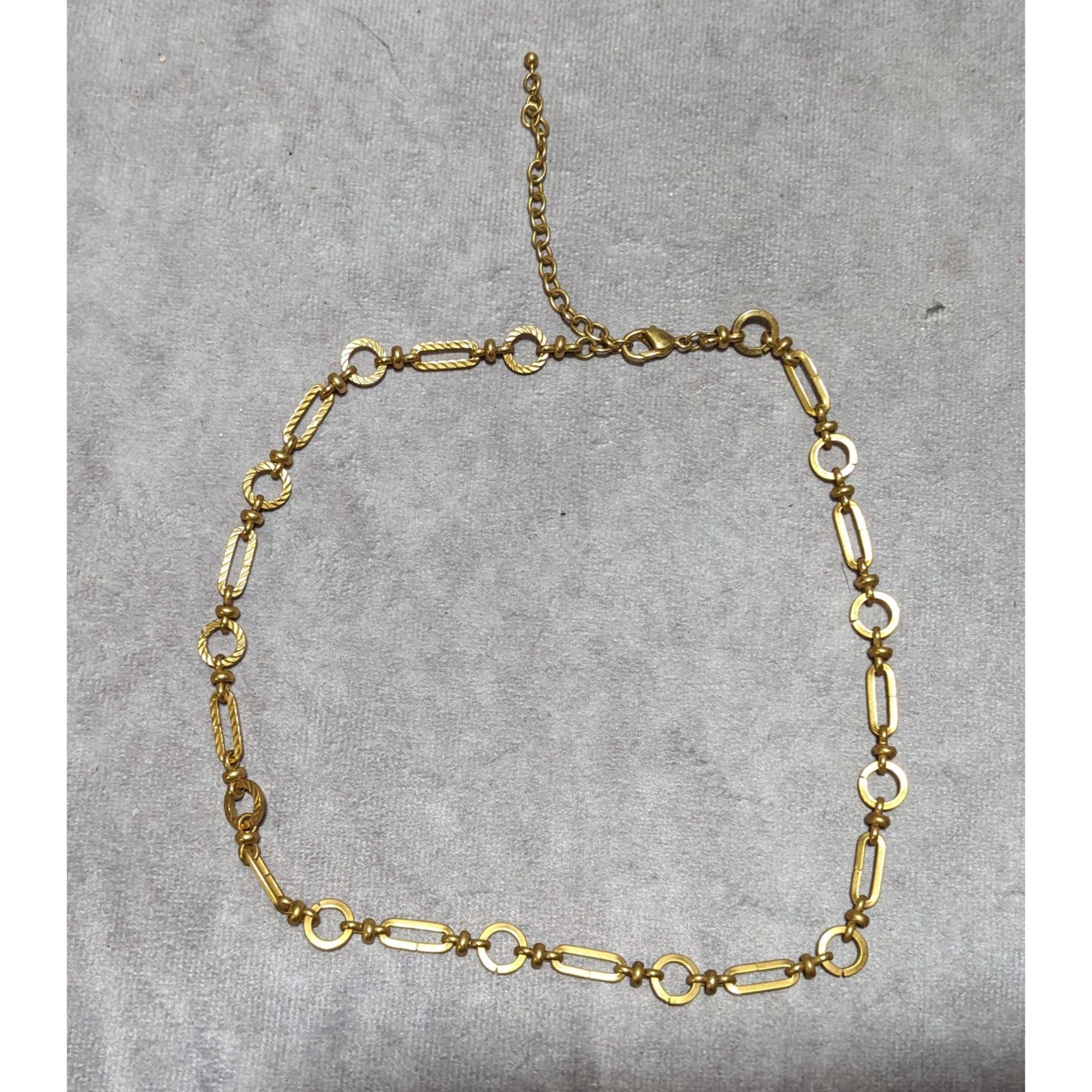 Other Retro Glam Textured Gold Link Necklace Size ONE SIZE - 6 Thumbnail