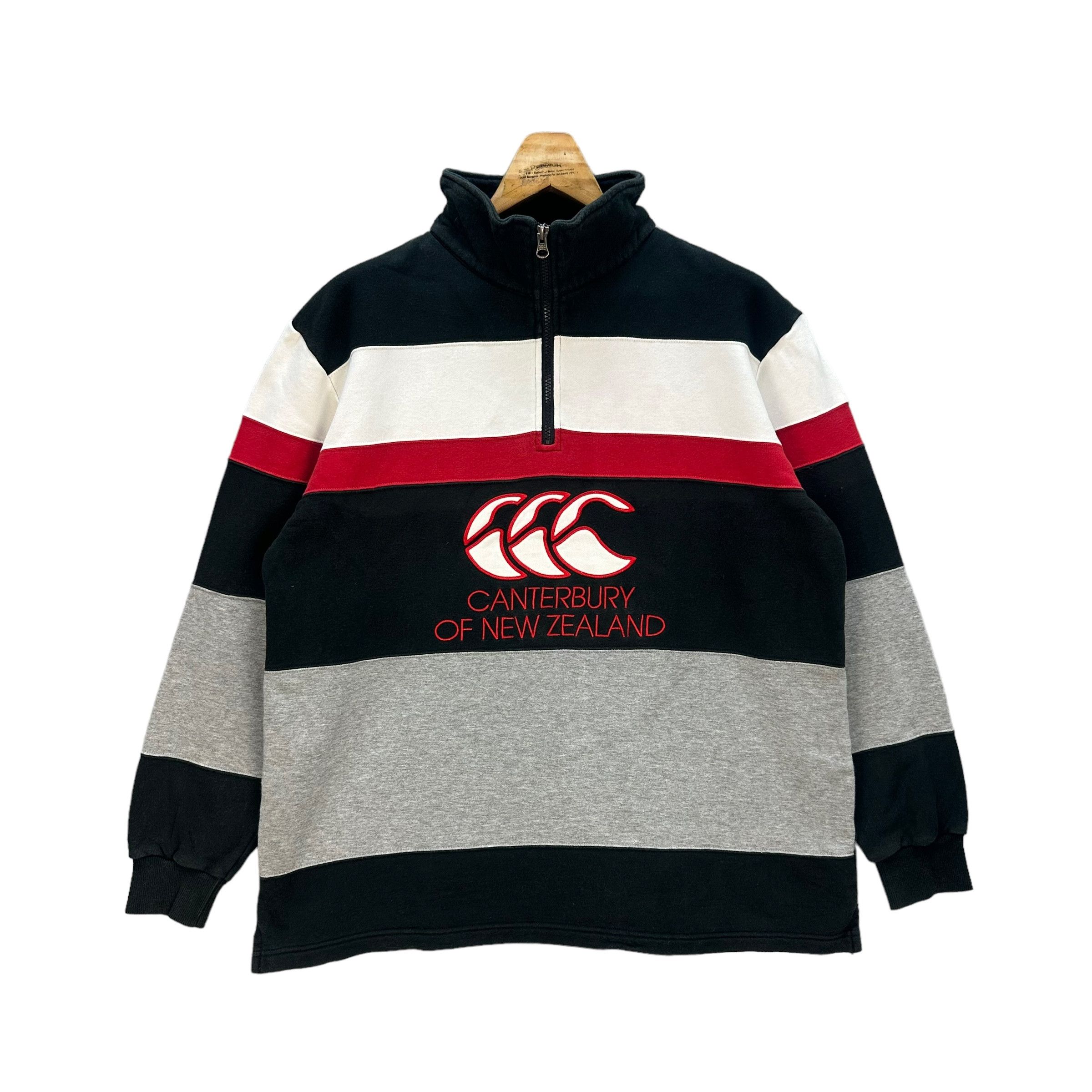Canterbury Embroidery Halfzip Colorblock Sweater #8969-43