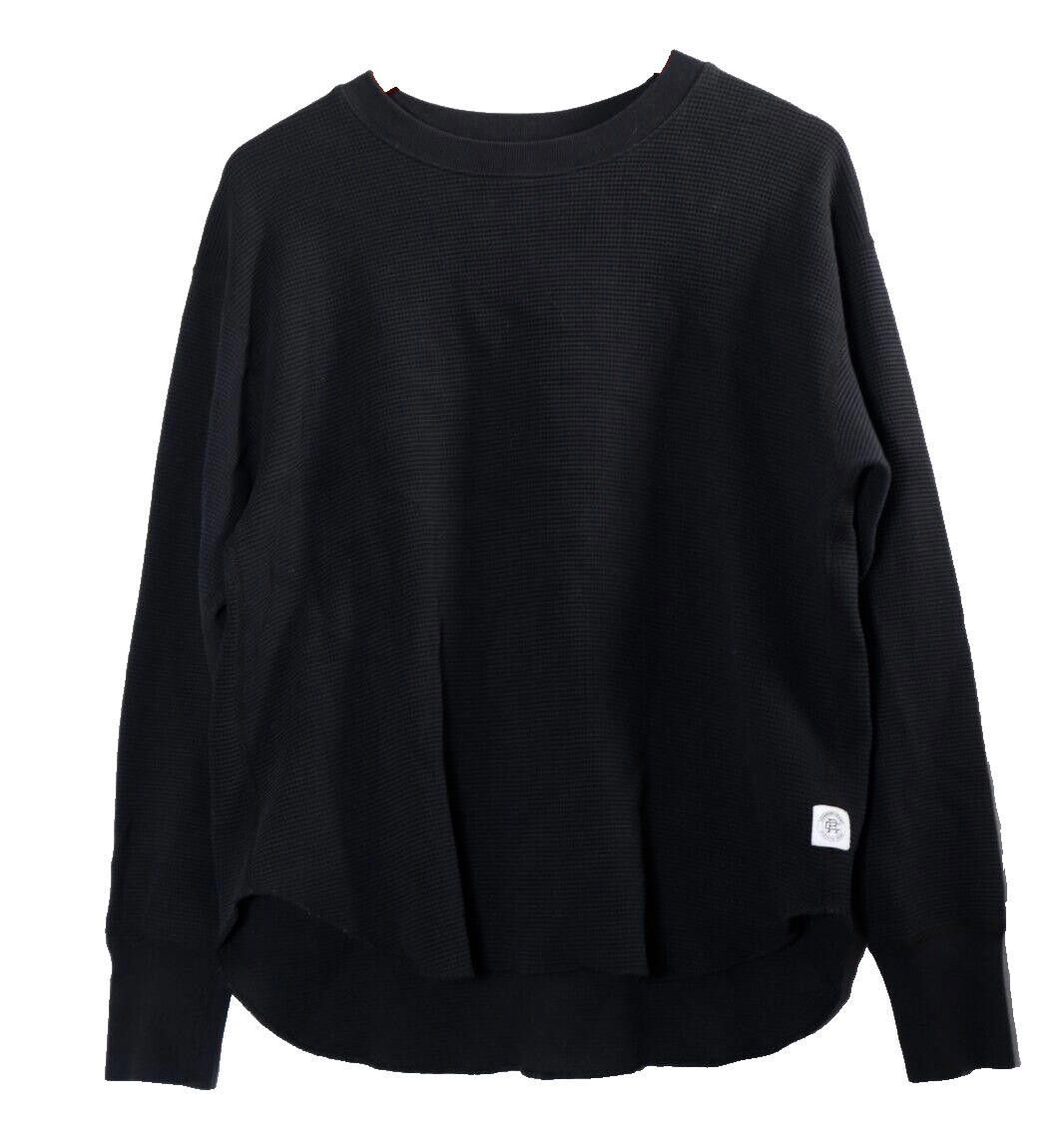 Reigning Champ Reigning Champ Women Small Black Flatback Thermal Shirt Top Size S / US 4 / IT 40 - 9 Thumbnail
