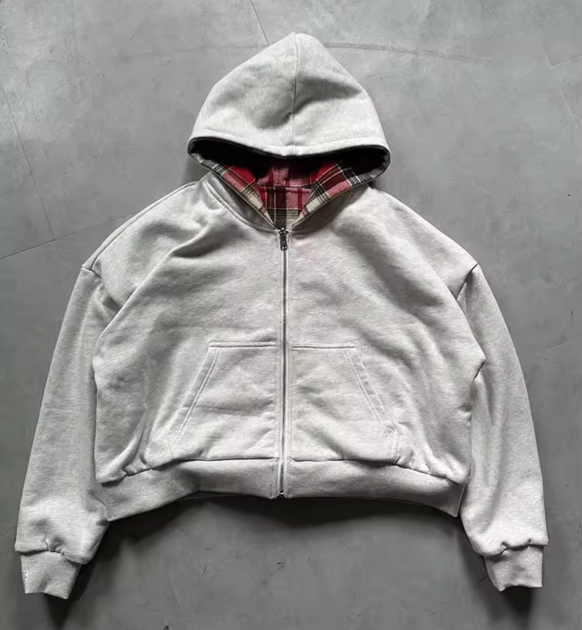 Other Y2K Kpop Harajuku Red Plaid Swag Warm Hoodies Jackets Size US XL / EU 56 / 4 - 3 Thumbnail