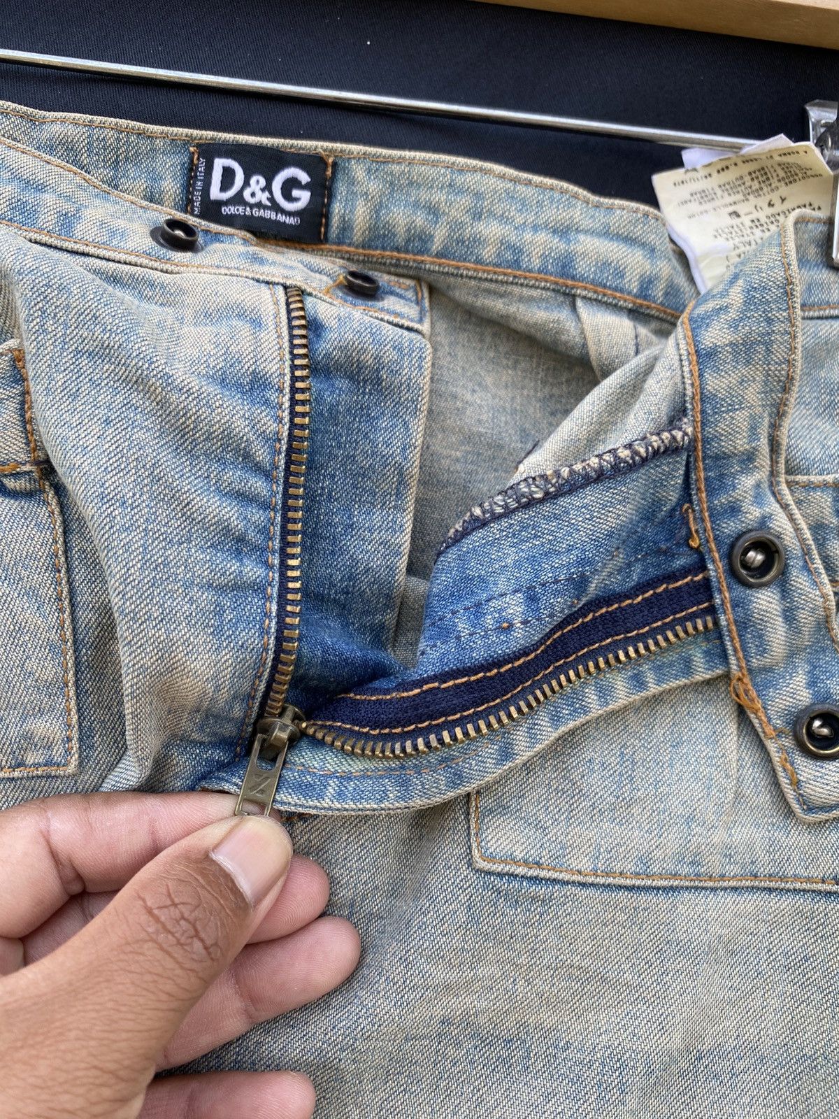 Dolce & Gabbana Rare Vintage Dolce & Gabbana Midi Jeans Skirt Size 26" / US 2 / IT 38 - 14 Thumbnail