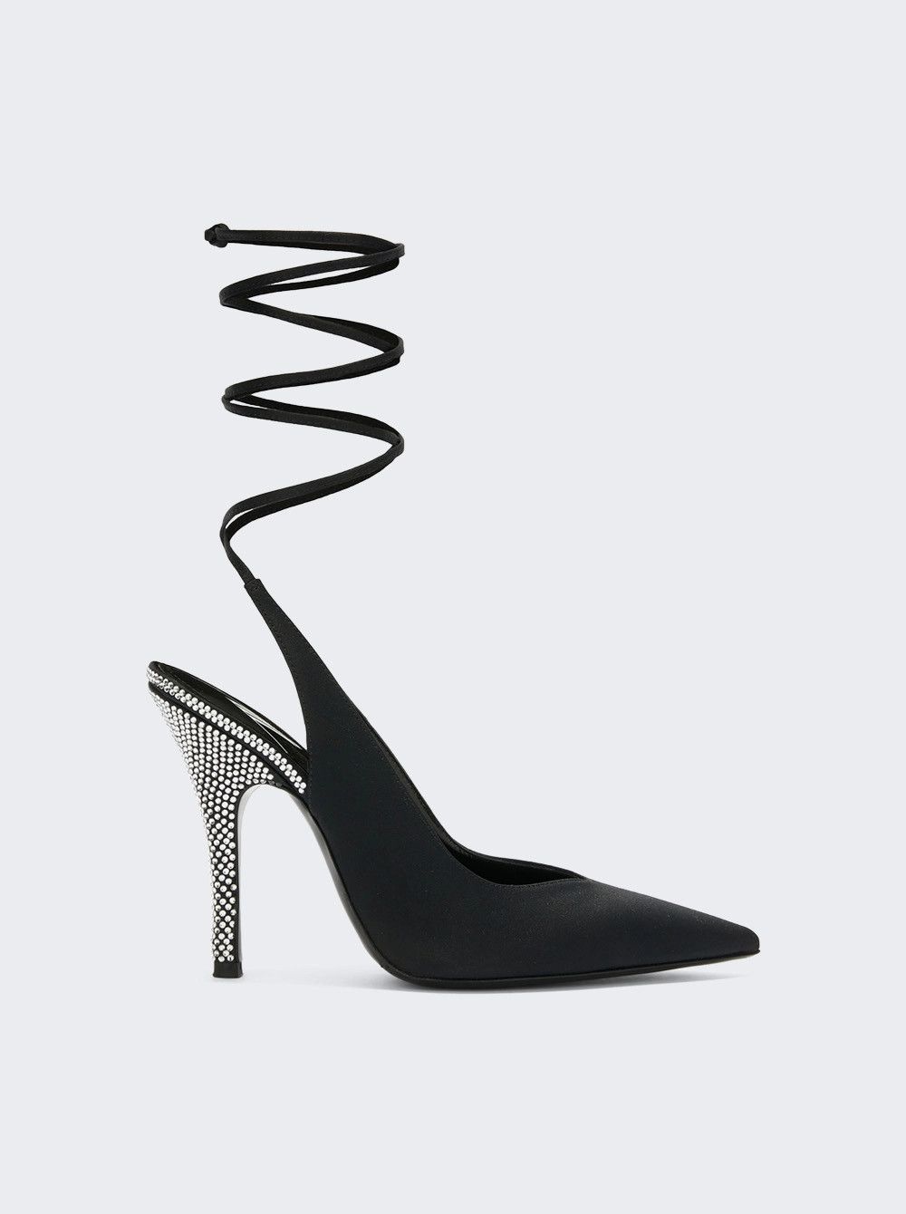The Attico o1mle0526 Venus Slingback Sandals 105mm in Black Size US 6.5 / IT 36.5 - 1 Thumbnail