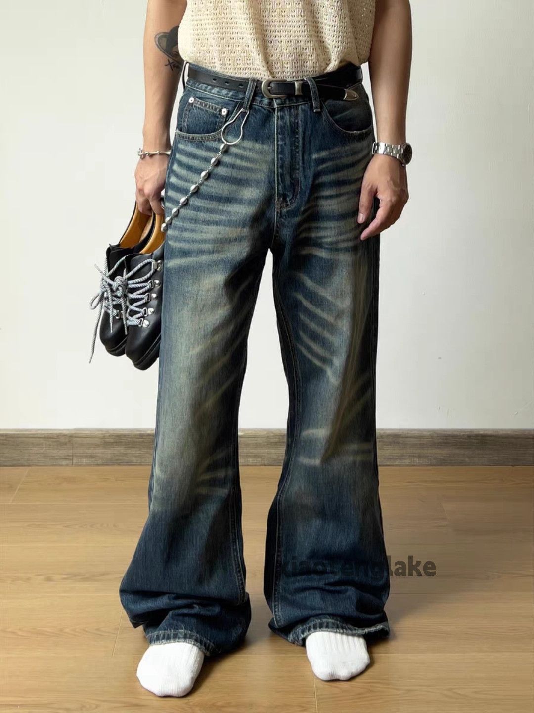 Jean xtl washed faded cleanfit yuppie y2k hiphop jeans Size US 28 / EU 44 - 2 Thumbnail