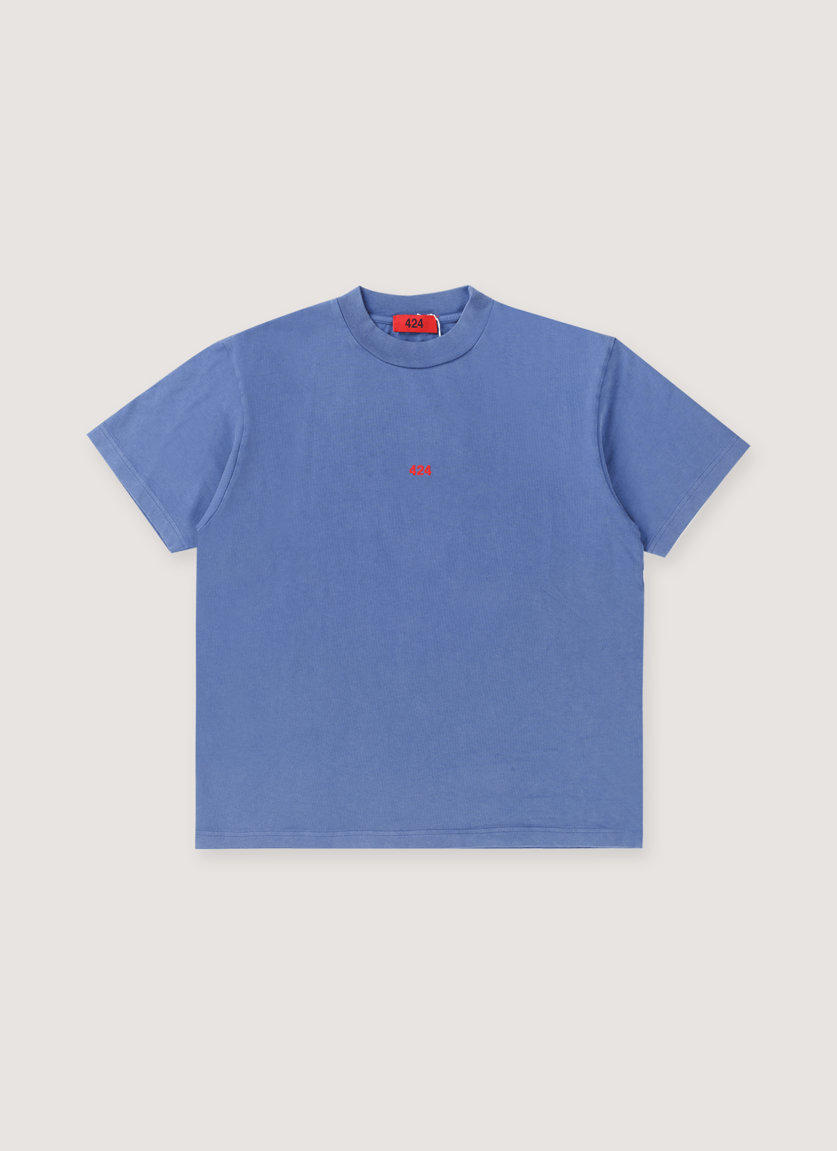 424 on Fairfax Embroidered Logo Tee Blue Size US L / EU 52-54 / 3 - 1 Thumbnail