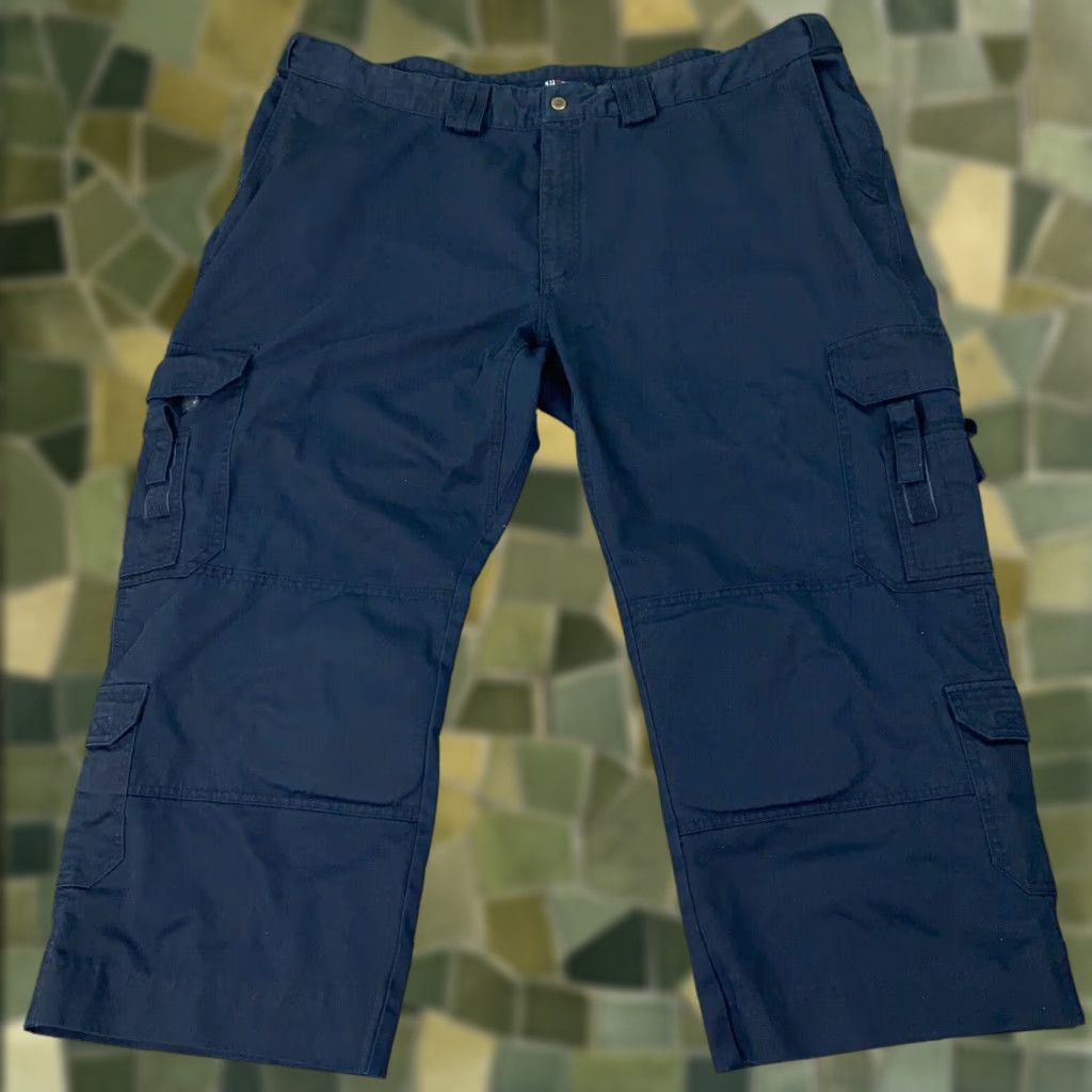 Vintage 5.11 Tactical Pants Mens Cargo Casual Workwear Canvas Blue 32x28 Inseam 28 Zip Front Flat Front Relaxed Regular Style 74310 Size US 32 / EU 48 - 1 Thumbnail