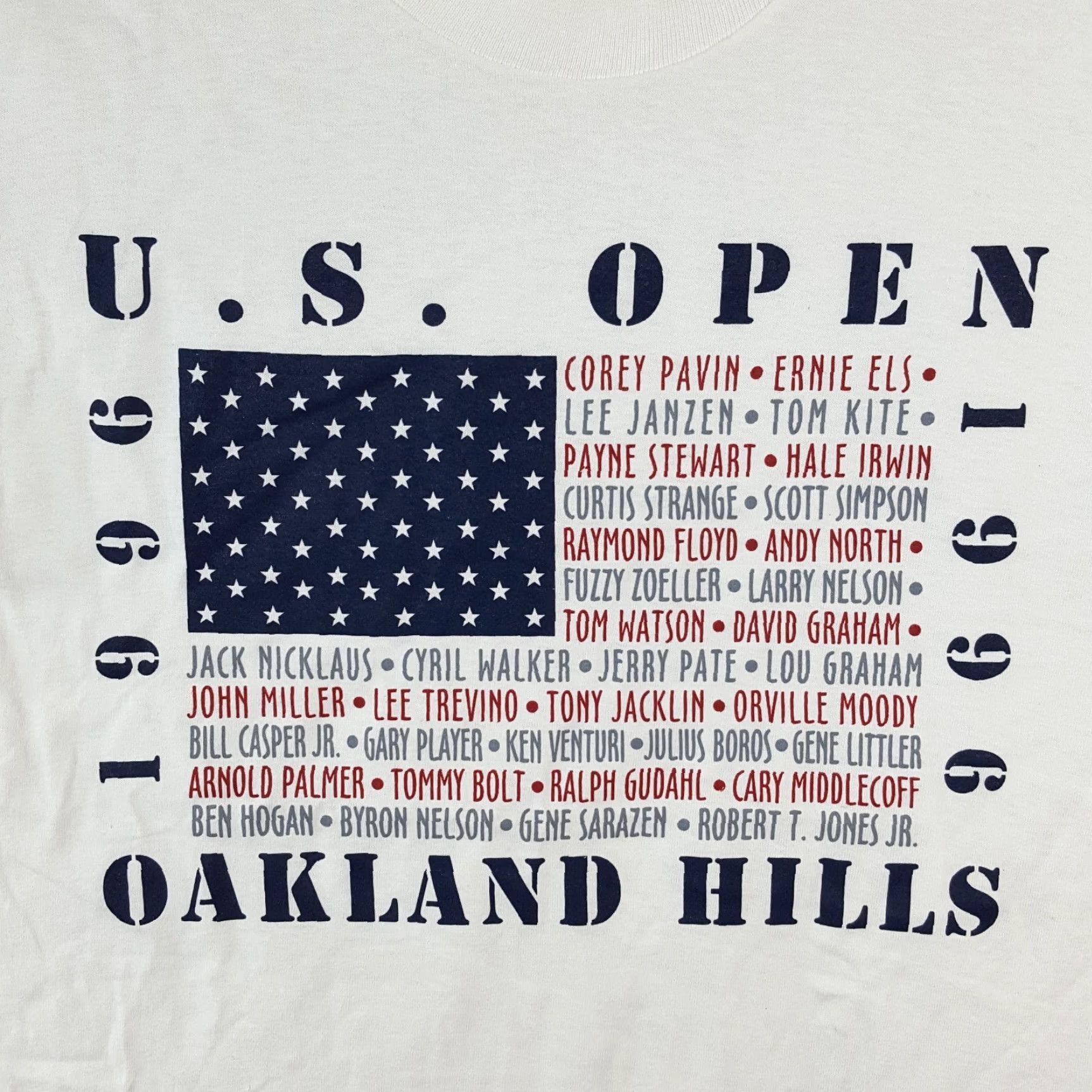 Vintage VINTAGE 90s US Open Golf Oakland Hills T Shirt Mens Medium White PGA Arnold Palmer Gear for Sports Embroidered Logo Sports Preppy Golf Retro Y2K Size US M / EU 48-50 / 2 - 2 Thumbnail