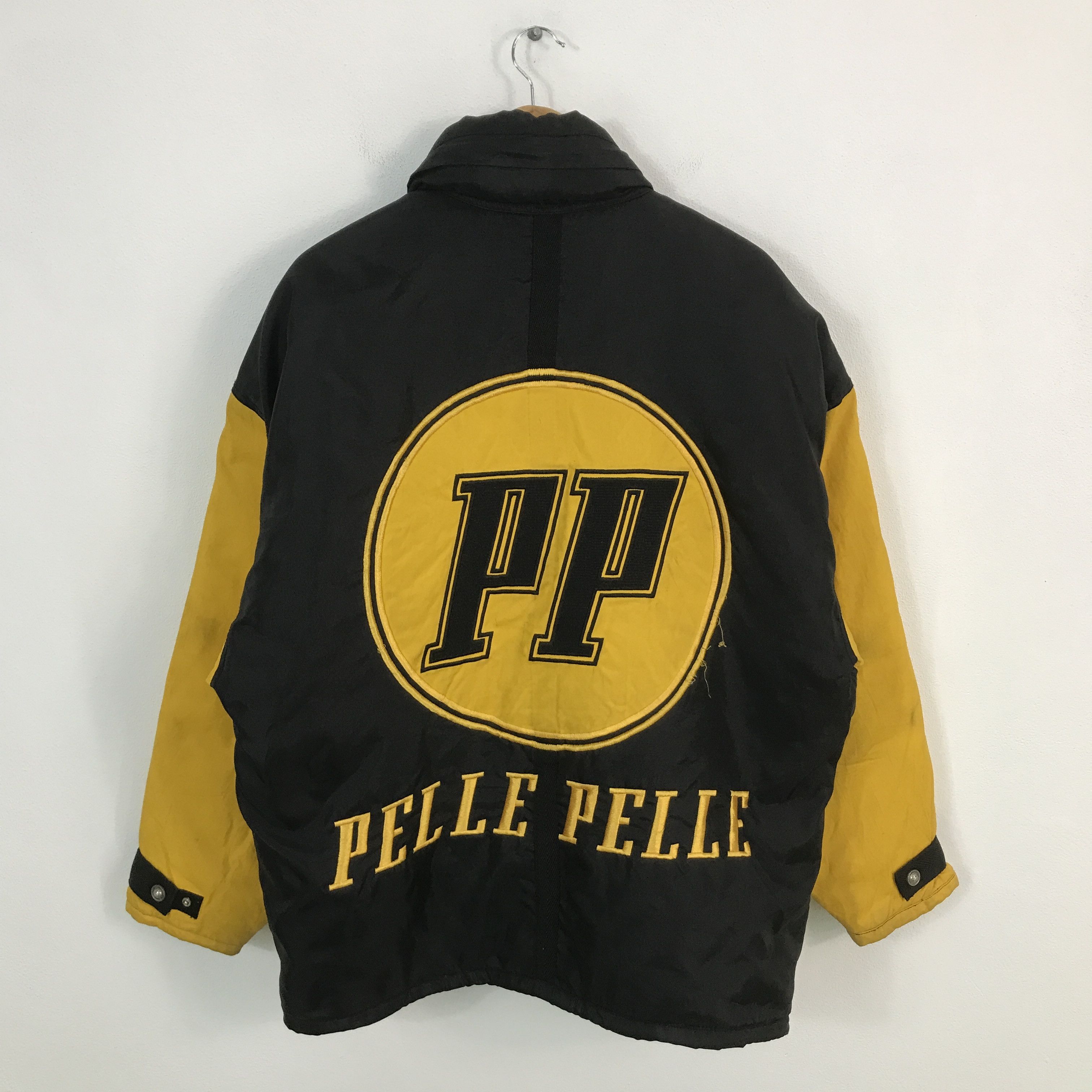 Japanese Brand × Pelle Pelle × Vintage Vintage Pelle Pelle Big Logo Quited jacket Size US L / EU 52-54 / 3 - 1 Thumbnail