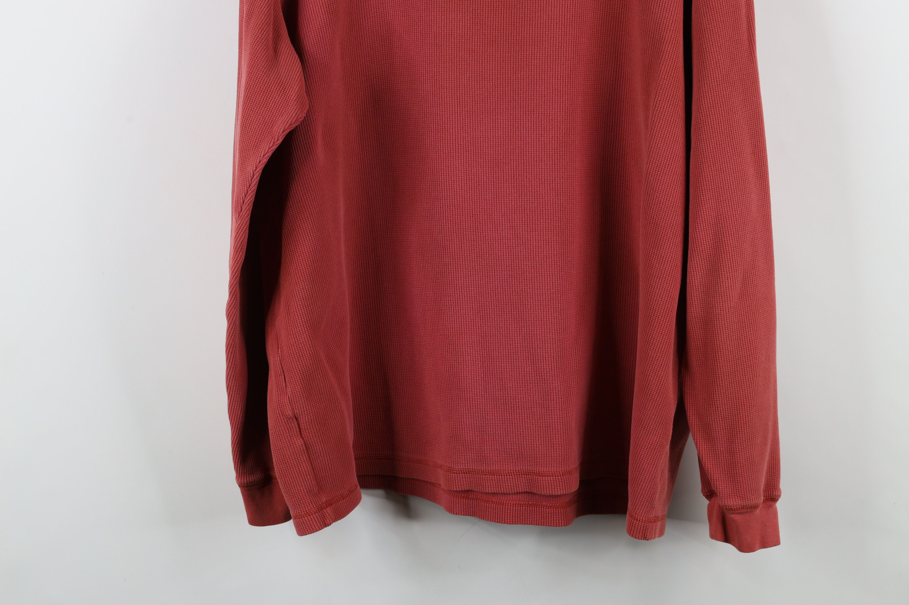 Lands' End × Vintage Vintage 90s Lands End Thermal Waffle Knit Henley T-Shirt Size US XL / EU 56 / 4 - 13 Thumbnail