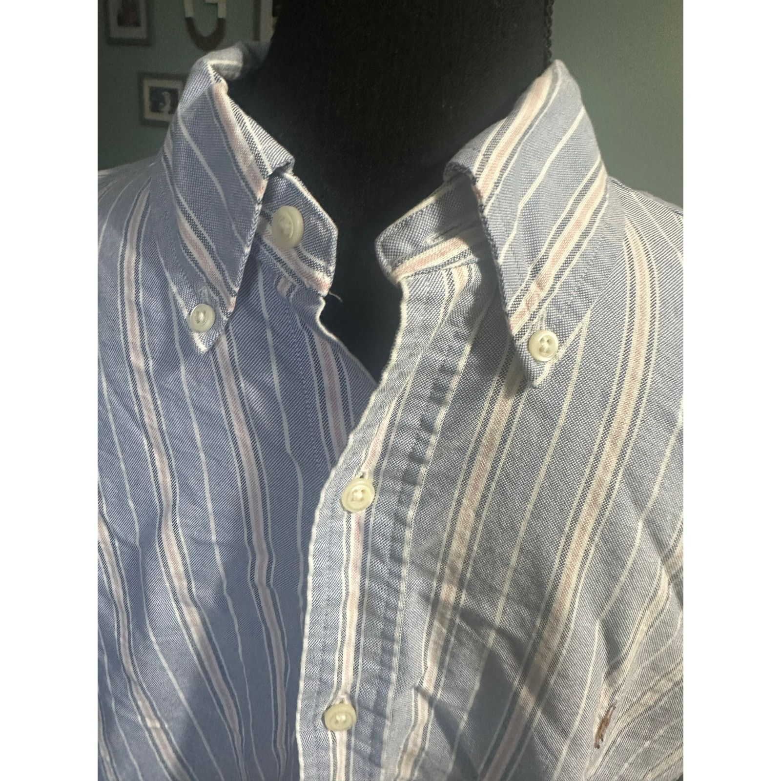 Ralph Lauren Ralph Lauren Blue Pink Stripe Long-sleeve Shirt Size US M / EU 48-50 / 2 - 2 Thumbnail