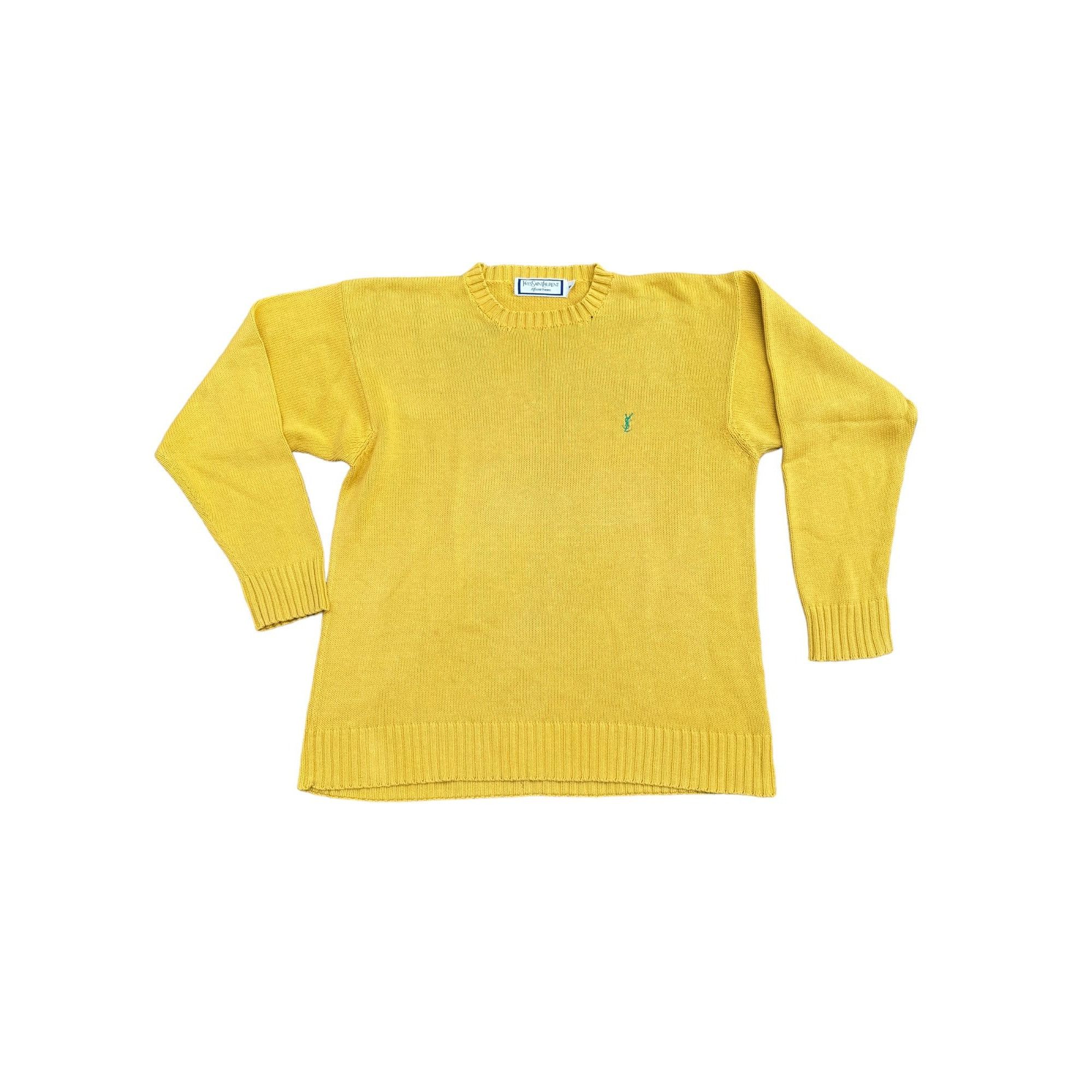 image of YVES Saint Laurent Vintage Heavy Yellow Knit, Men's (Size XL)