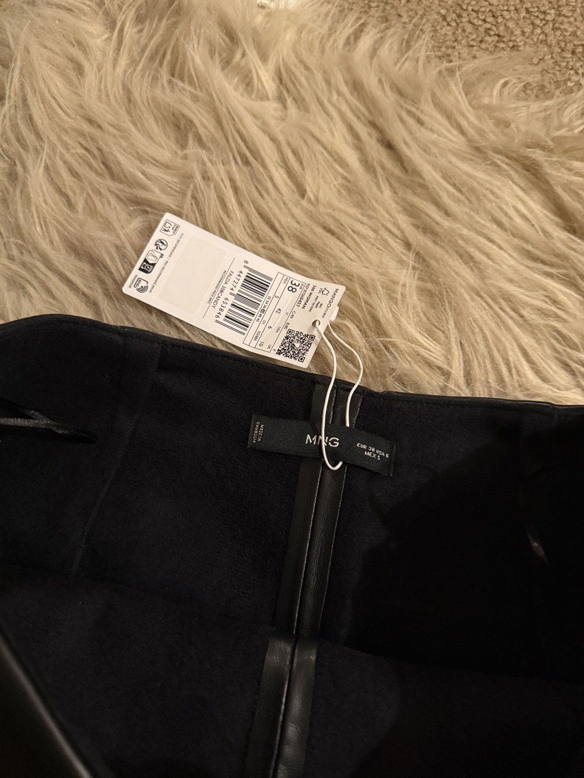 Mango Mango faux leather wrap skirt Size 27" / US 4 / IT 40 - 4 Thumbnail