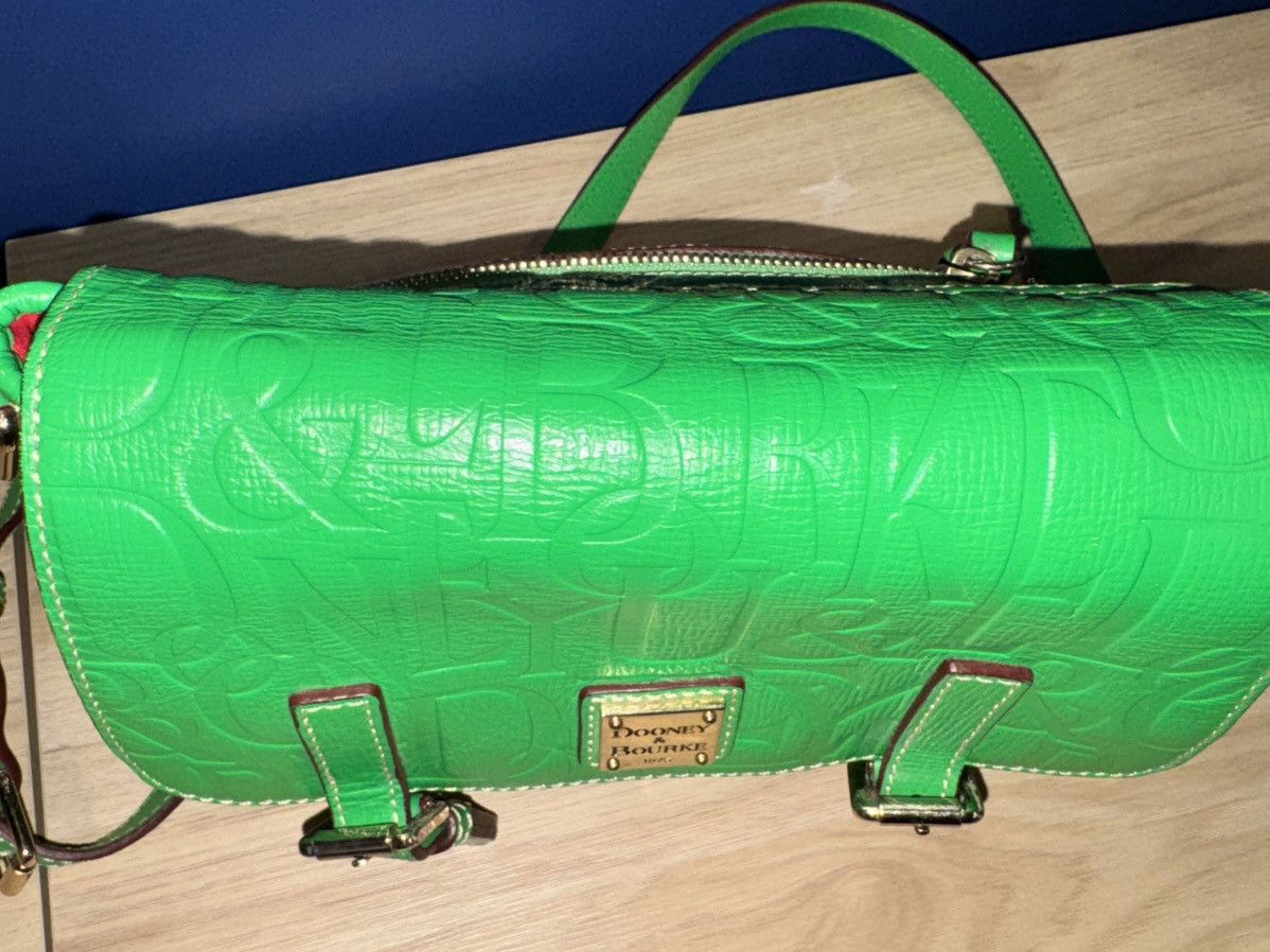 Dooney & Bourke Dooney & Bourke Embossed Logo Leather Crossbody – Green Size ONE SIZE - 10 Thumbnail