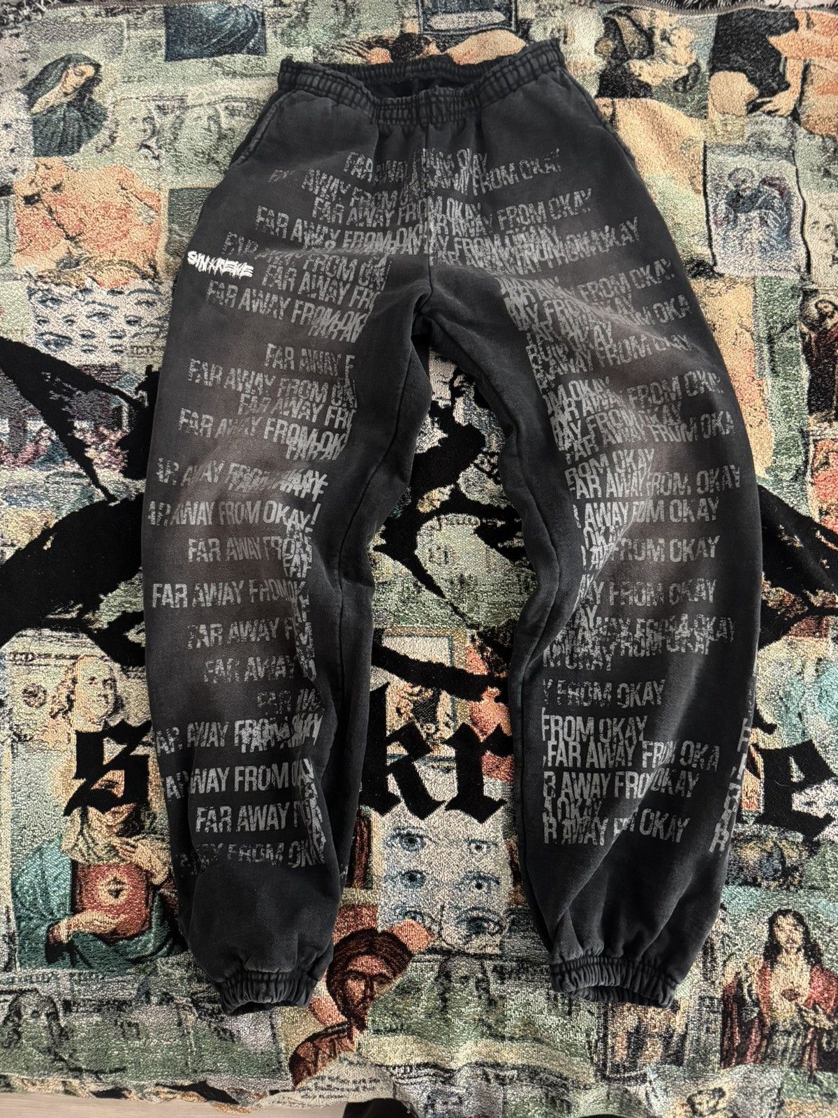 G59 Records × STAFF WORKFORCE sin krewe chetta far away from ok sweatpants distressed ftp Size US 34 / EU 50 - 4 Thumbnail