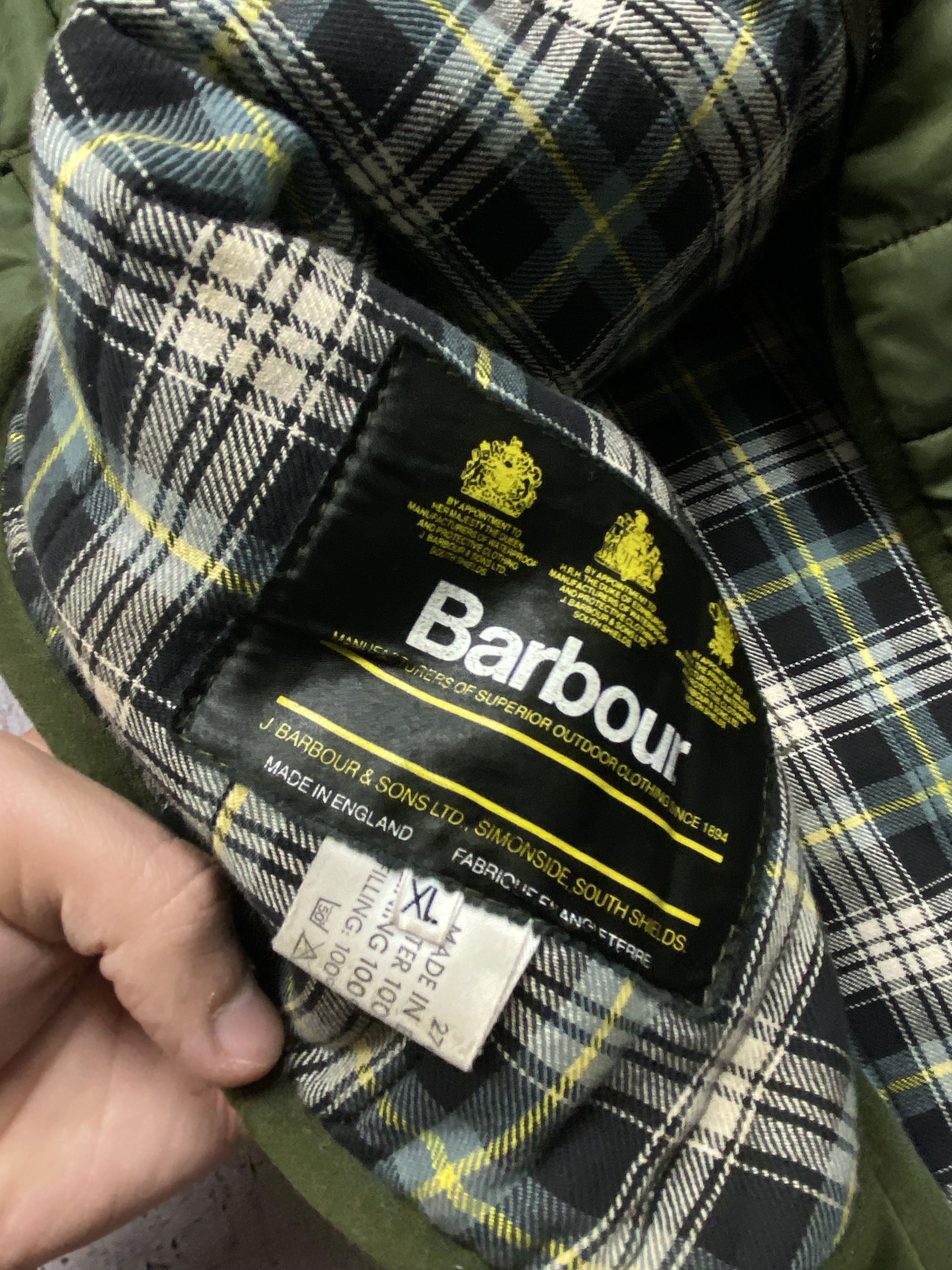 Barbour × Hunter × Vintage Barbour 90s Vintage Mens Hunters Quilted Vest Size US XL / EU 56 / 4 - 6 Thumbnail