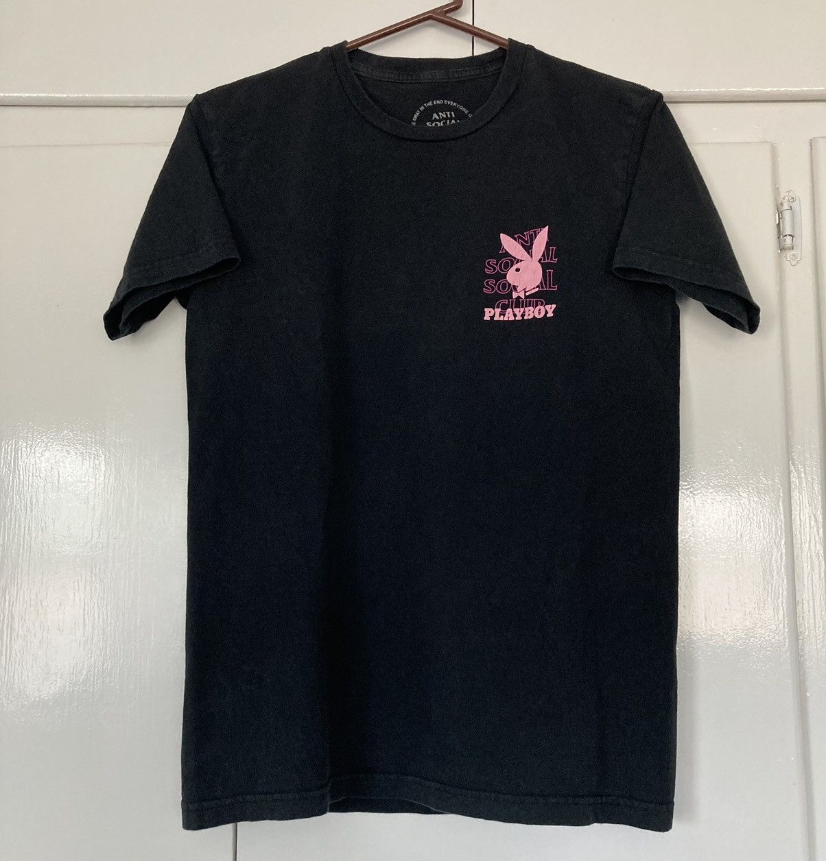 Anti Social Social Club ANTI SOCIAL SOCIAL CLUB X PLAYBOY SHIRT PINK BUNNY LOGO ASSC Grailed